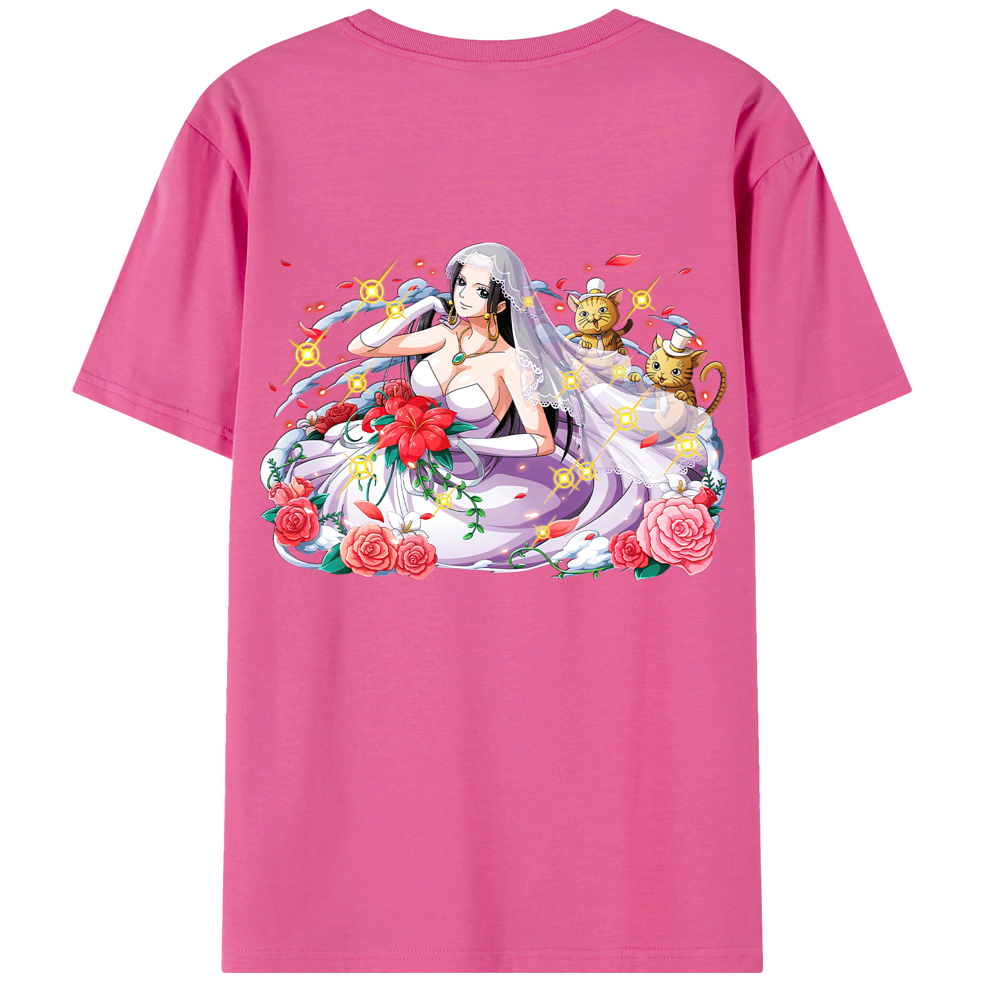 ワンピース ボア・ハンコック ONE PIECE Boa·Hancock レディース半袖Tシャツ(バックプリント)