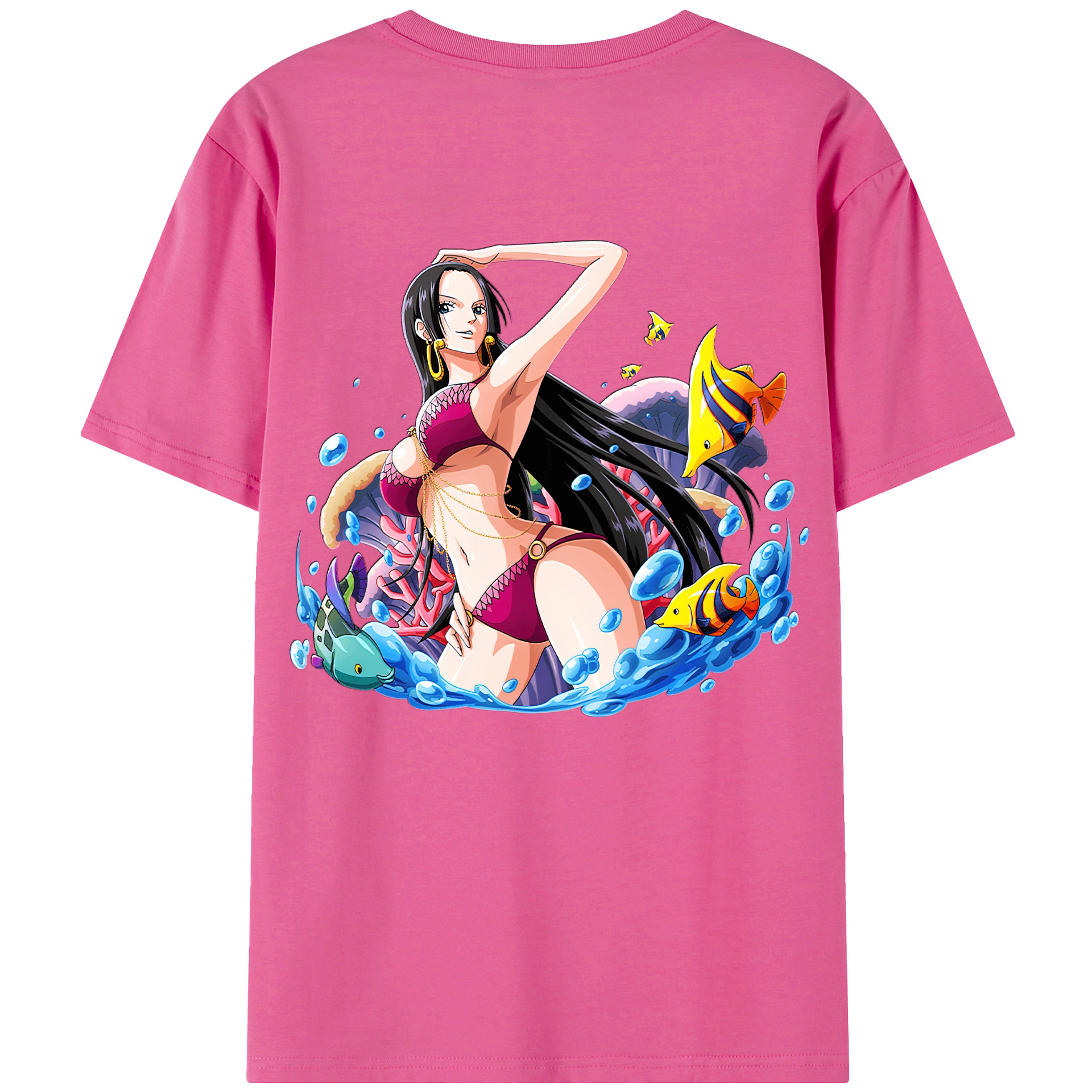 ワンピース ボア・ハンコック ONE PIECE Boa·Hancock レディース半袖Tシャツ(バックプリント)