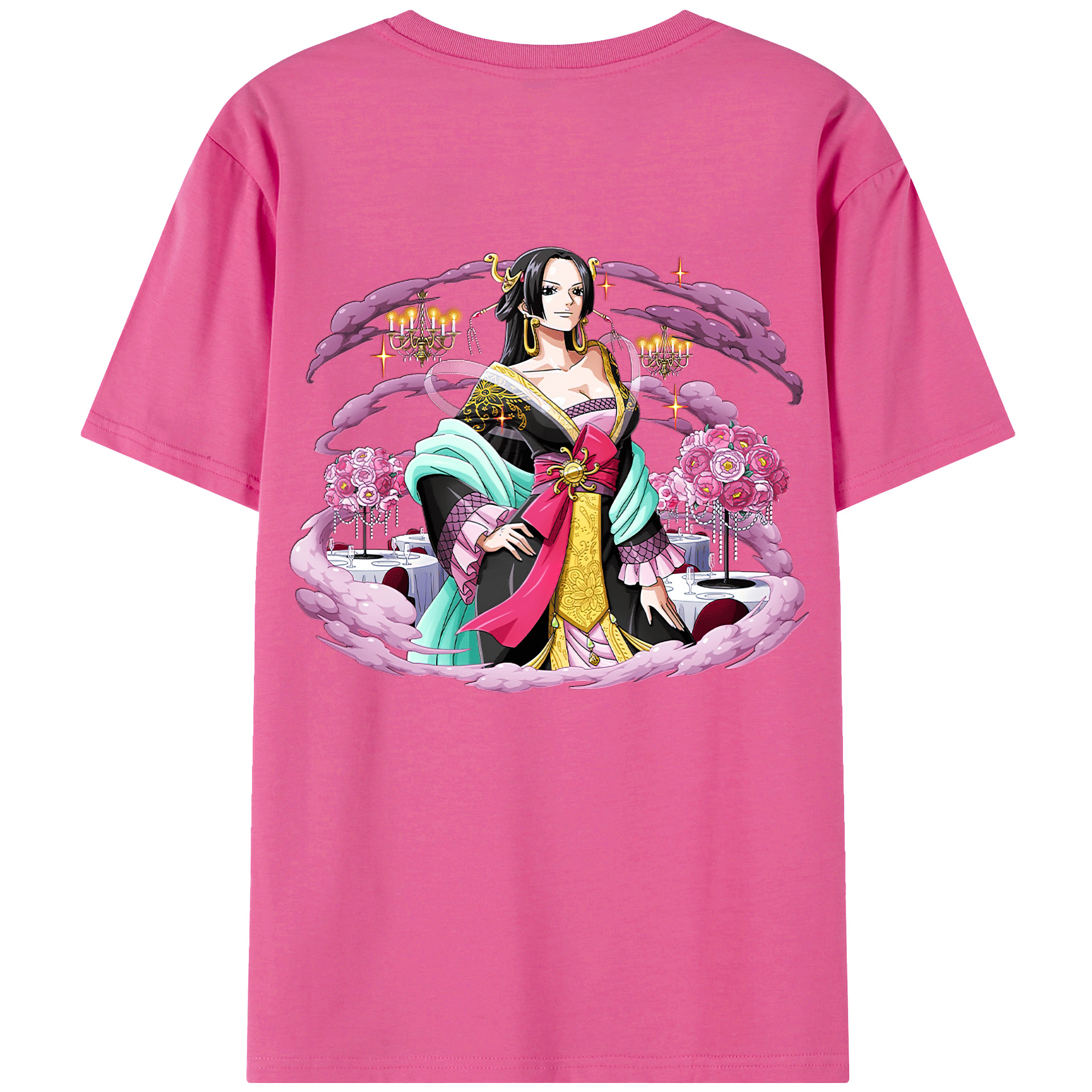 ワンピース ボア・ハンコック ONE PIECE Boa·Hancock レディース半袖Tシャツ(バックプリント)