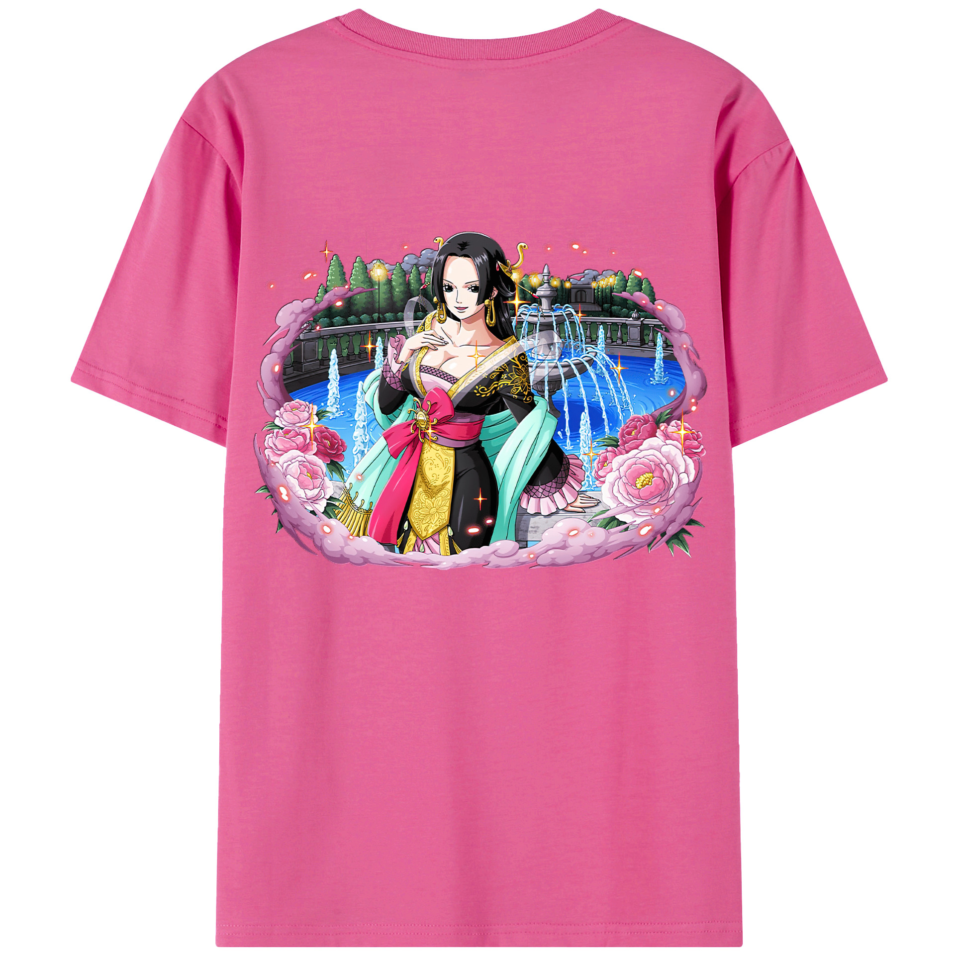 ワンピース ボア・ハンコック ONE PIECE Boa·Hancock レディース半袖Tシャツ(バックプリント)