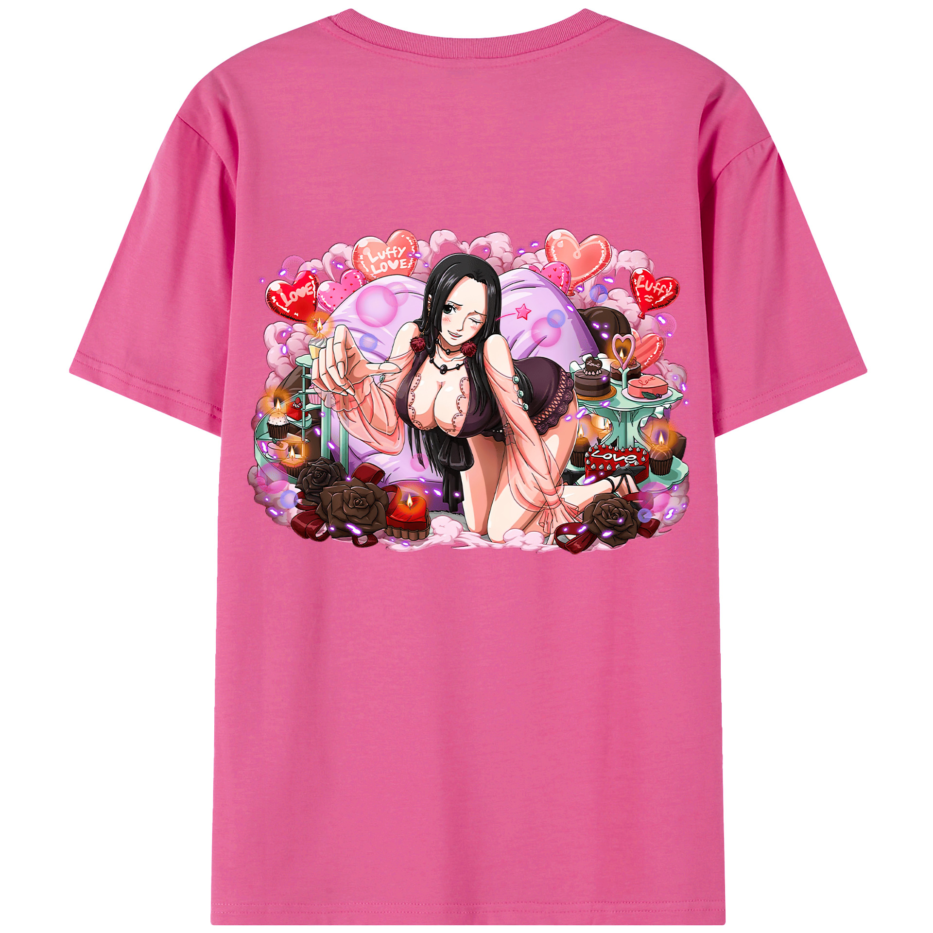 ワンピース ボア・ハンコック ONE PIECE Boa·Hancock レディース半袖Tシャツ(バックプリント)