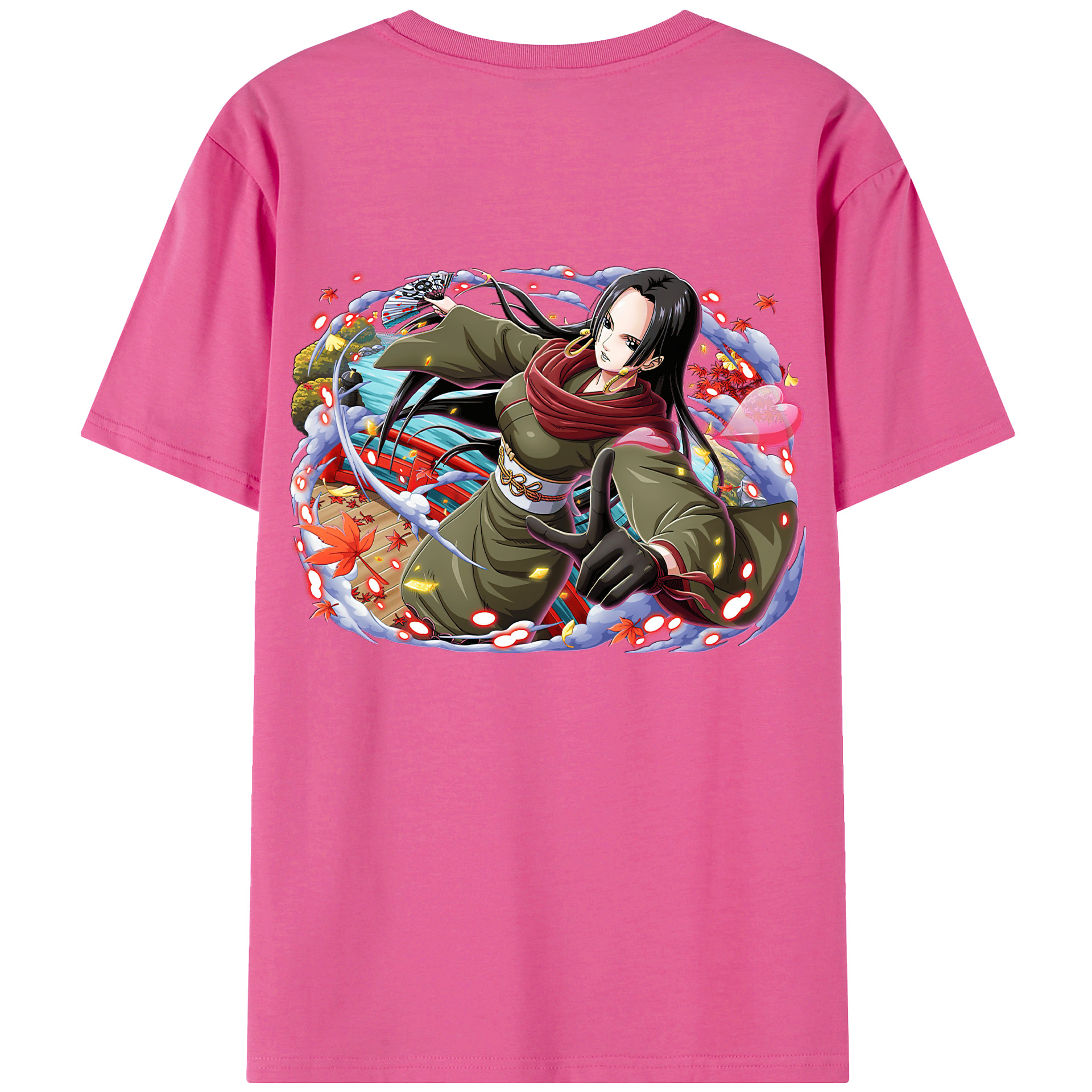 ワンピース ボア・ハンコック ONE PIECE Boa·Hancock レディース半袖Tシャツ(バックプリント)
