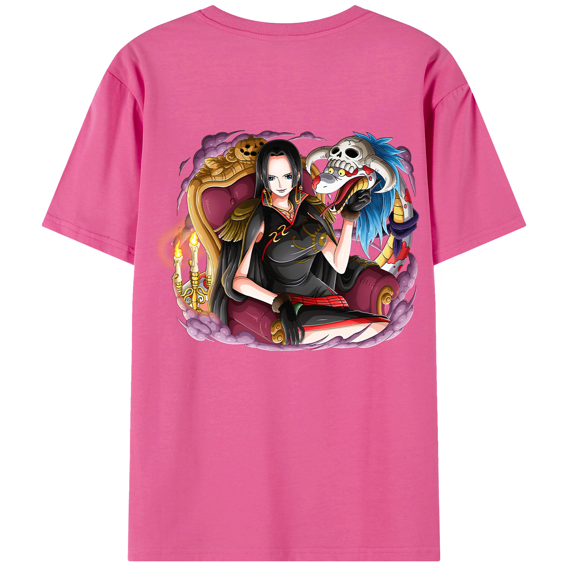ワンピース ボア・ハンコック ONE PIECE Boa·Hancock レディース半袖Tシャツ(バックプリント)