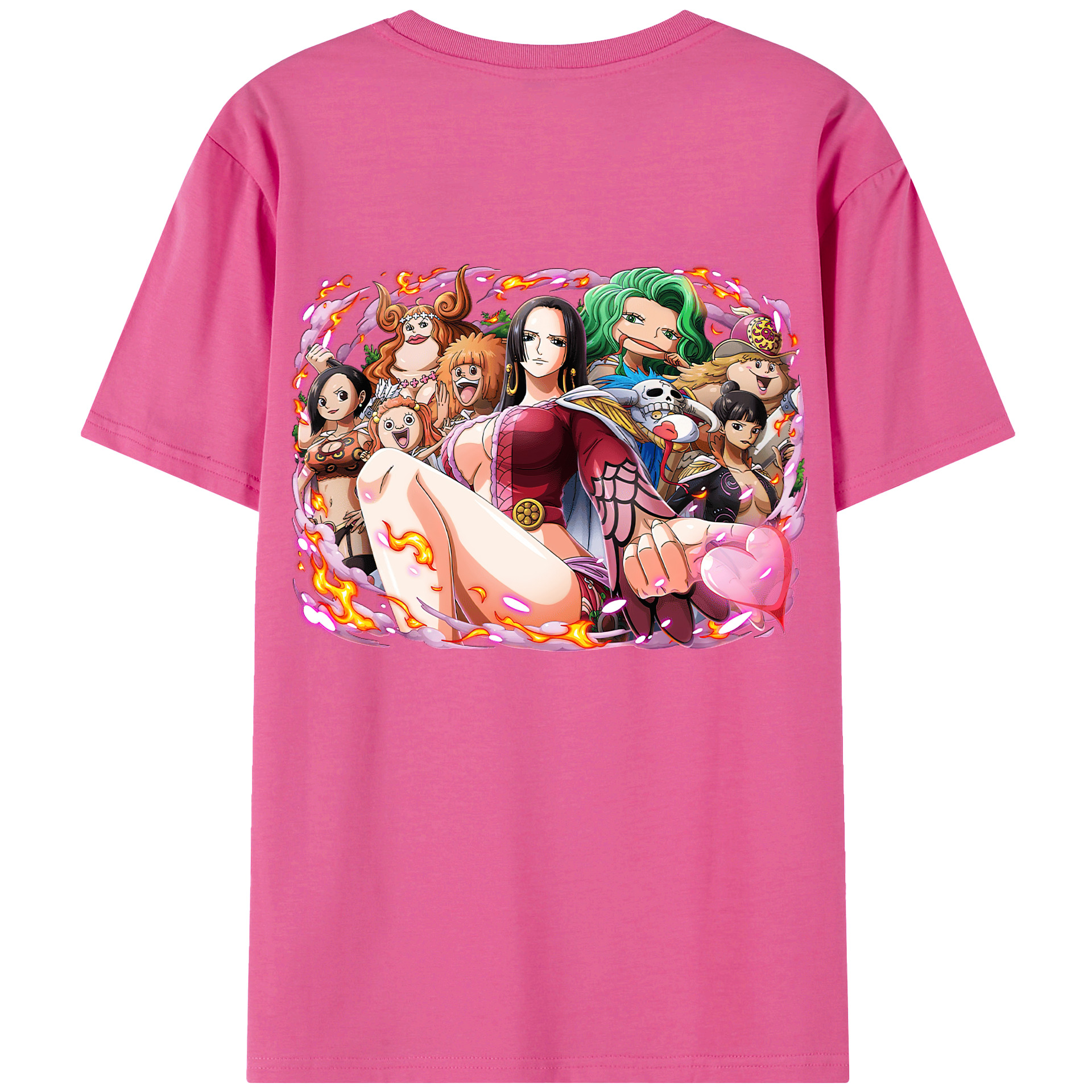 ワンピース ボア・ハンコック ONE PIECE Boa·Hancock レディース半袖Tシャツ(バックプリント)