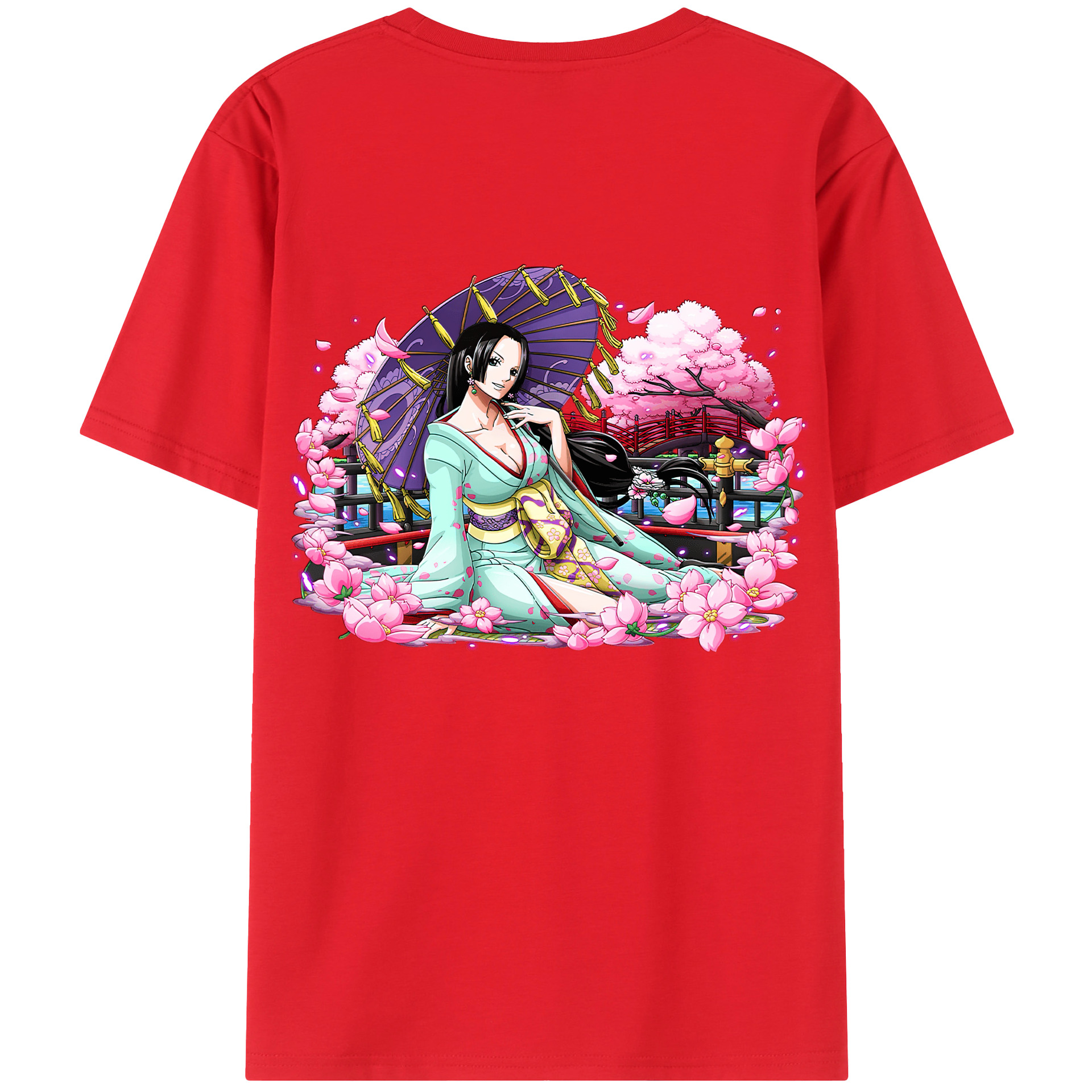 ワンピース ボア・ハンコック ONE PIECE Boa·Hancock レディース半袖Tシャツ(バックプリント)