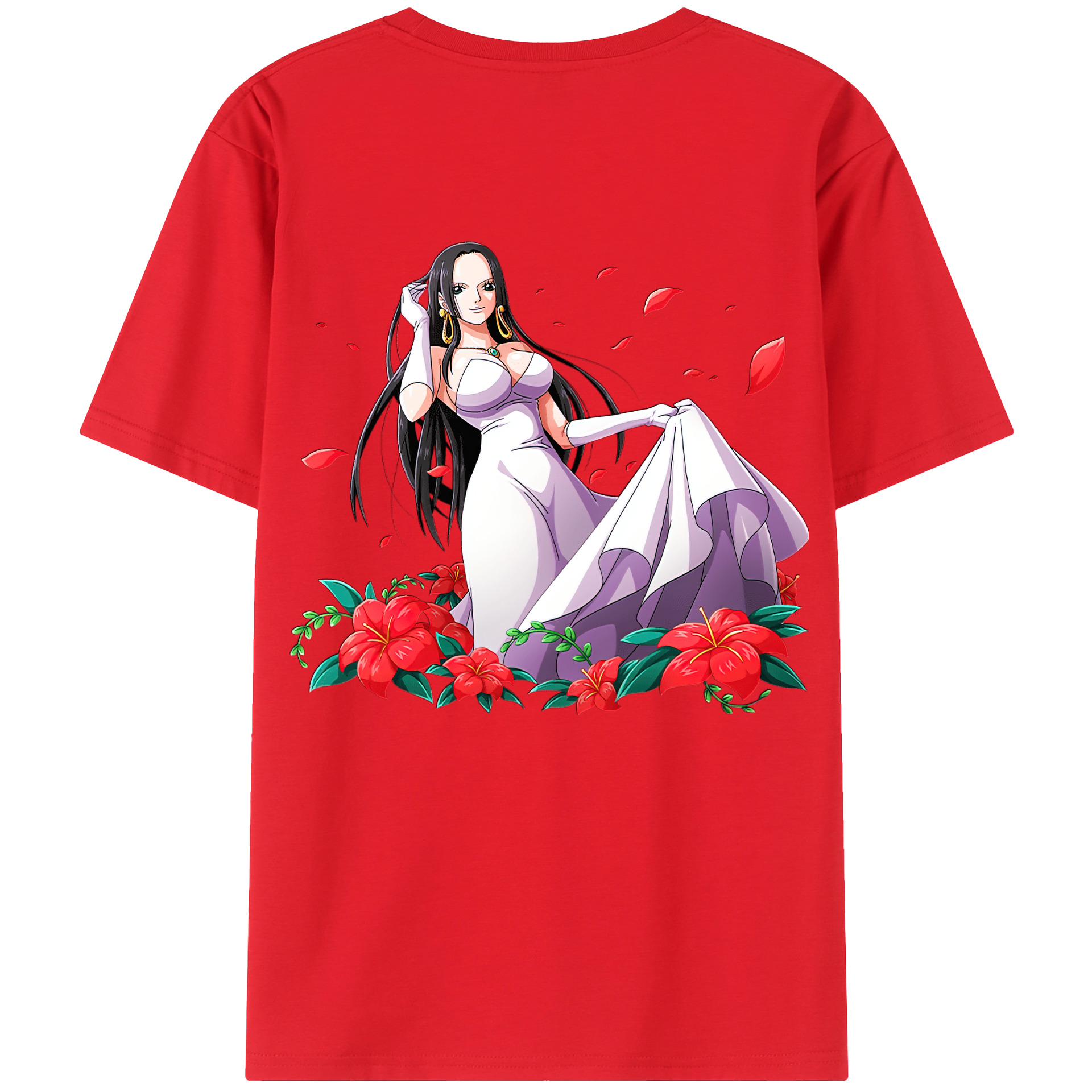 ワンピース ボア・ハンコック ONE PIECE Boa·Hancock レディース半袖Tシャツ(バックプリント)