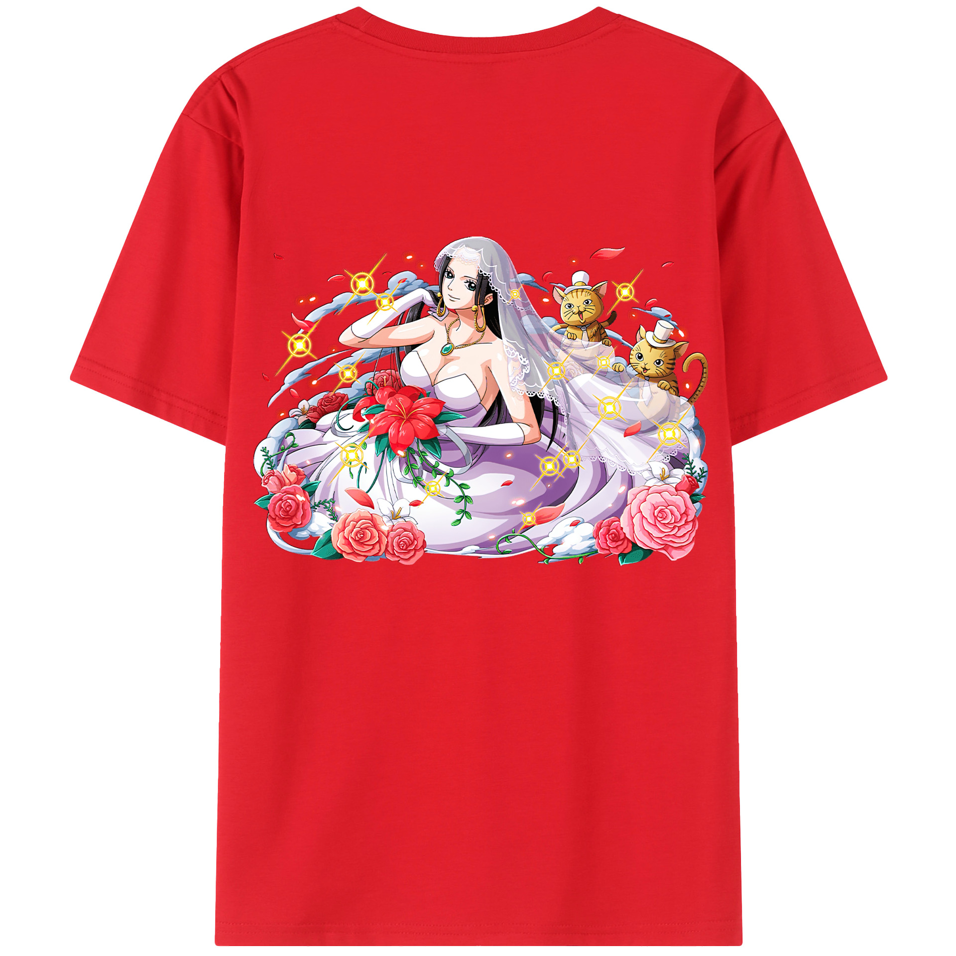 ワンピース ボア・ハンコック ONE PIECE Boa·Hancock レディース半袖Tシャツ(バックプリント)