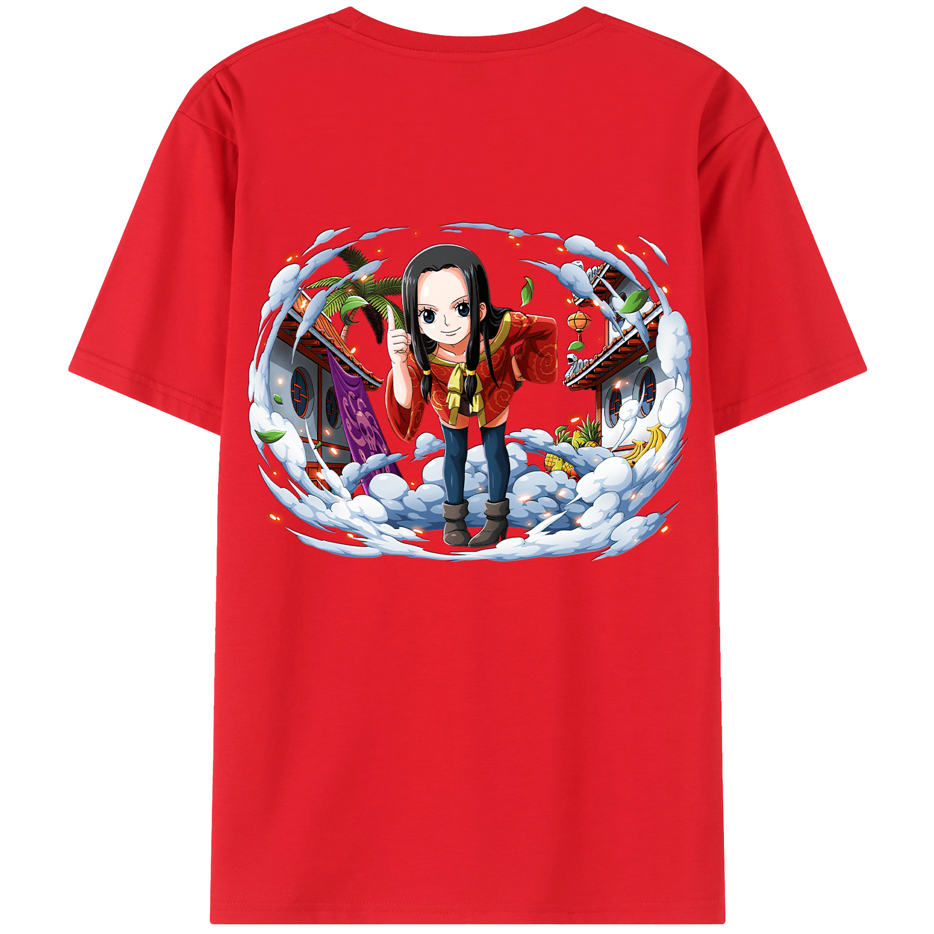 ワンピース ボア・ハンコック ONE PIECE Boa·Hancock レディース半袖Tシャツ(バックプリント)