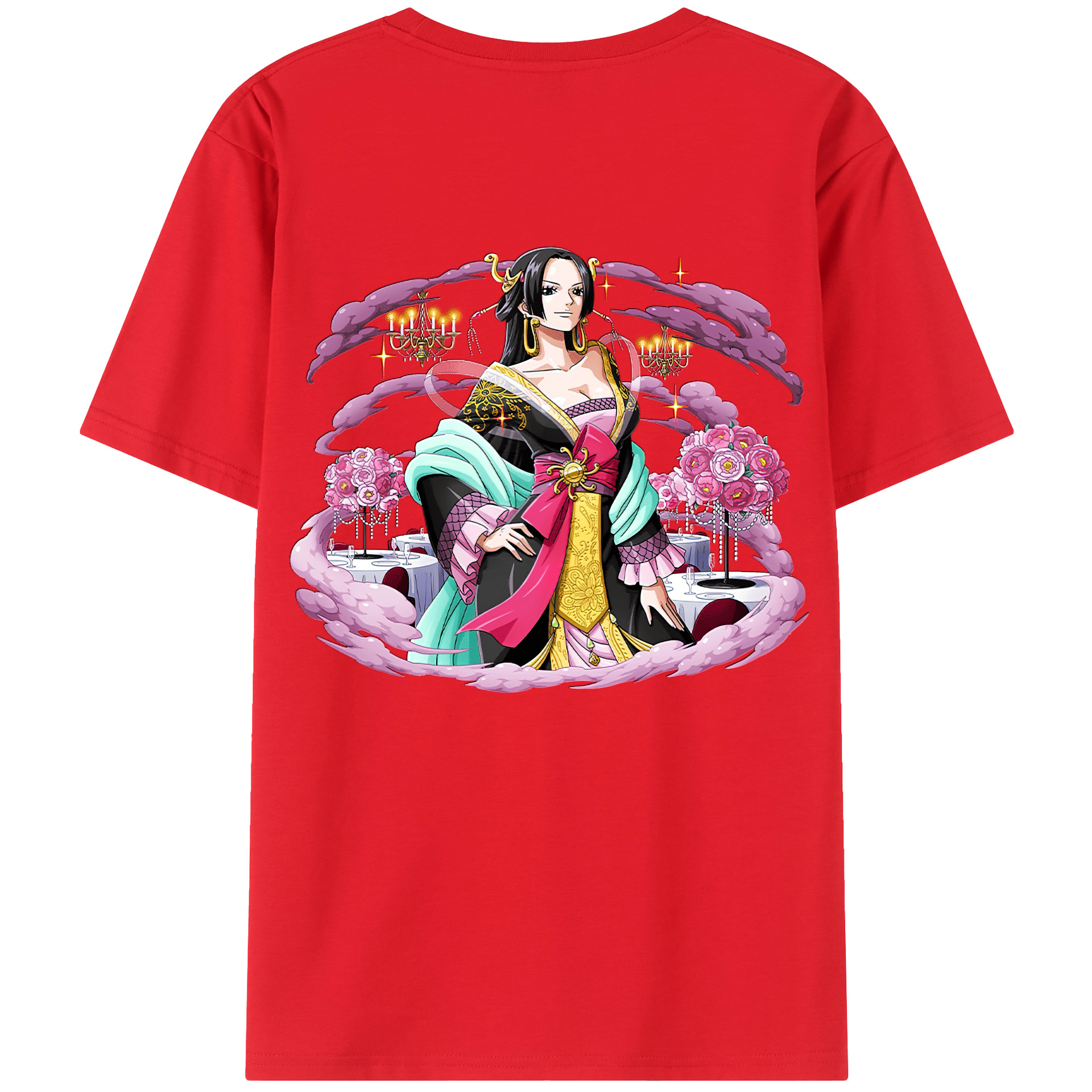 ワンピース ボア・ハンコック ONE PIECE Boa·Hancock レディース半袖Tシャツ(バックプリント)