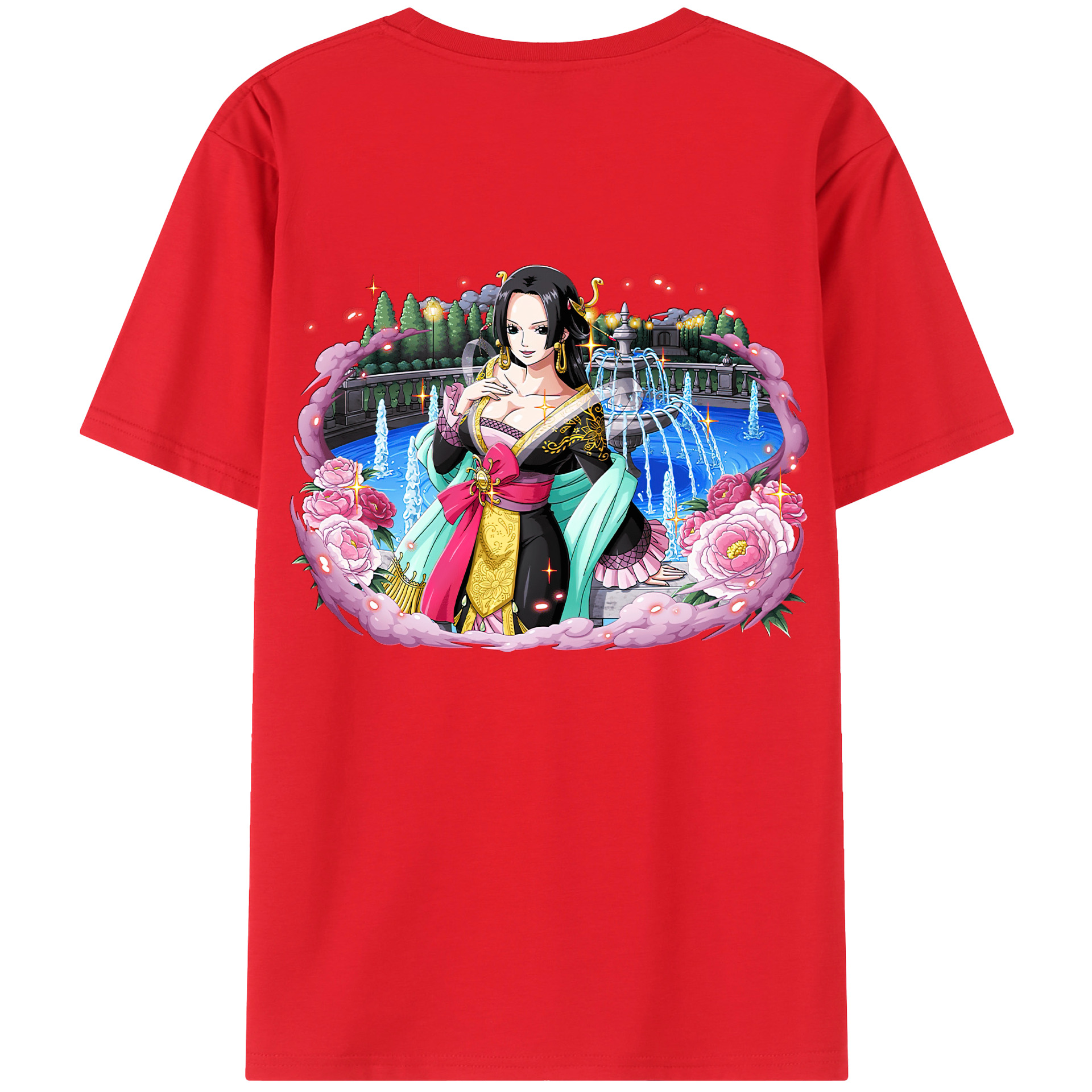 ワンピース ボア・ハンコック ONE PIECE Boa·Hancock レディース半袖Tシャツ(バックプリント)