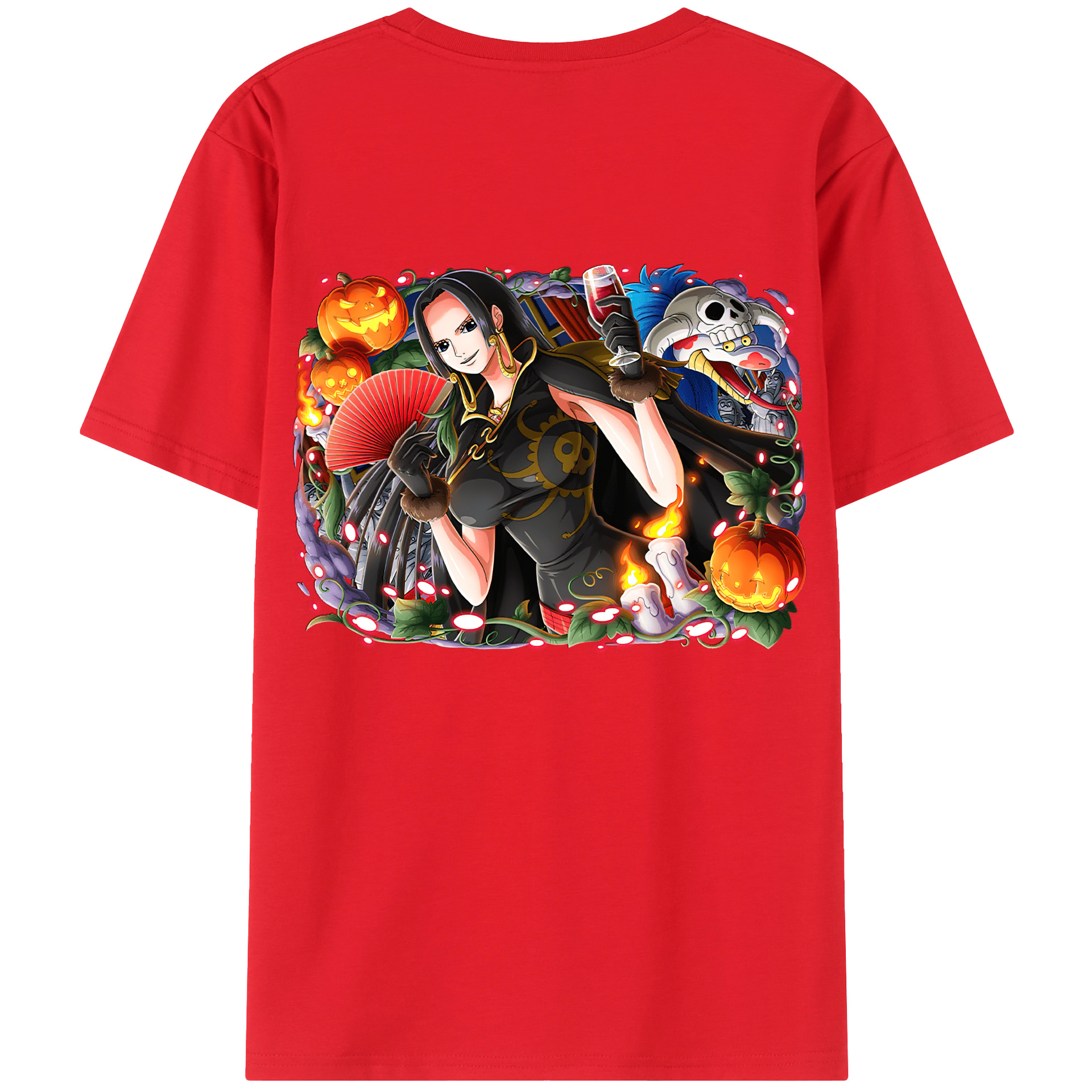 ワンピース ボア・ハンコック ONE PIECE Boa·Hancock レディース半袖Tシャツ(バックプリント)