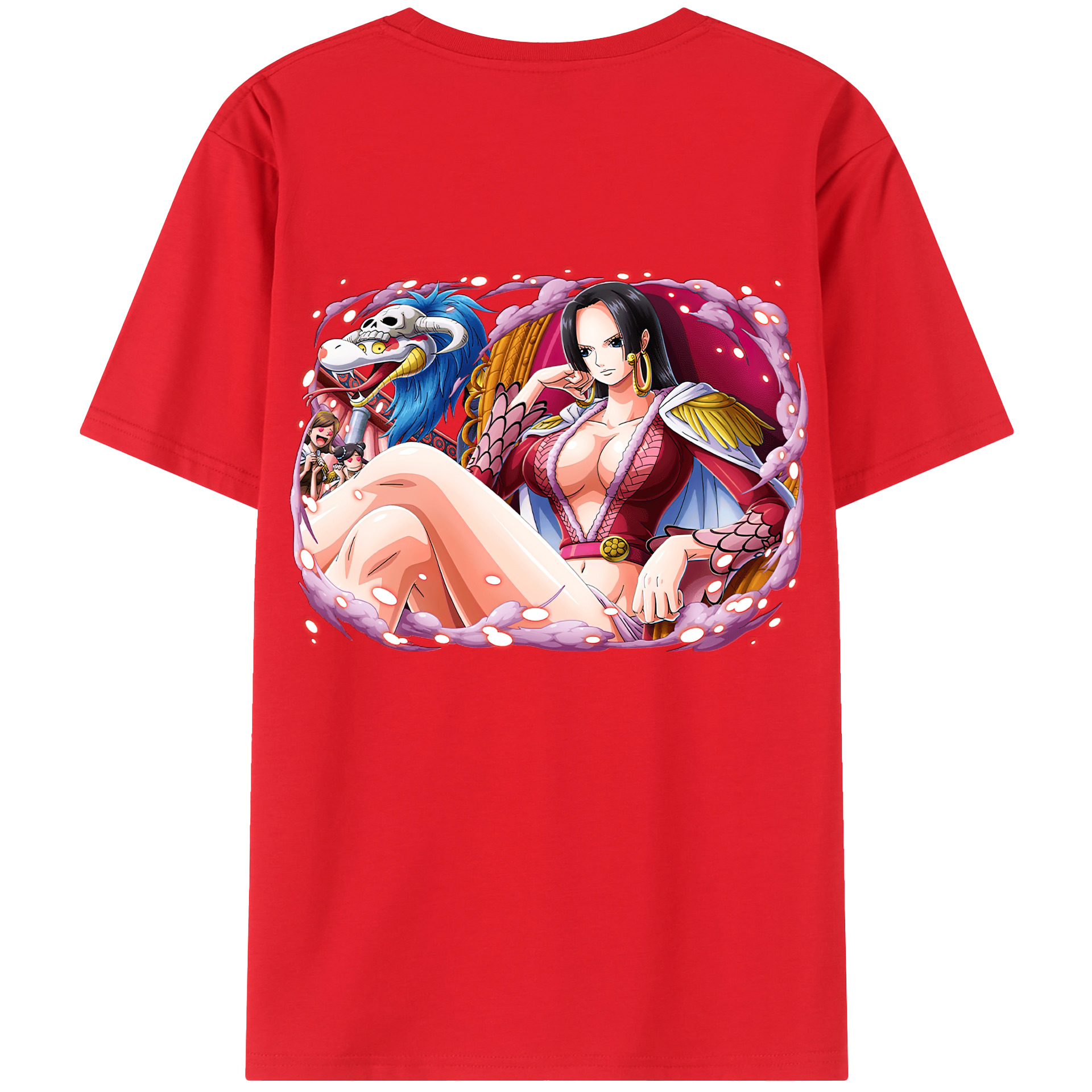 ワンピース ボア・ハンコック ONE PIECE Boa·Hancock レディース半袖Tシャツ(バックプリント)