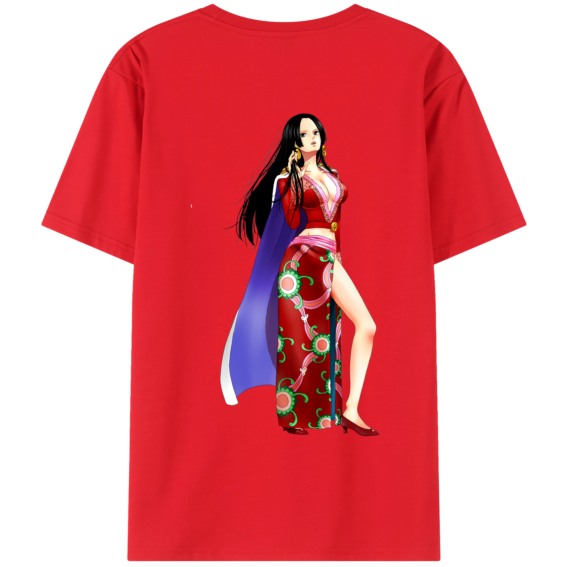 ワンピース ボア・ハンコック ONE PIECE Boa·Hancock レディース半袖Tシャツ(バックプリント)