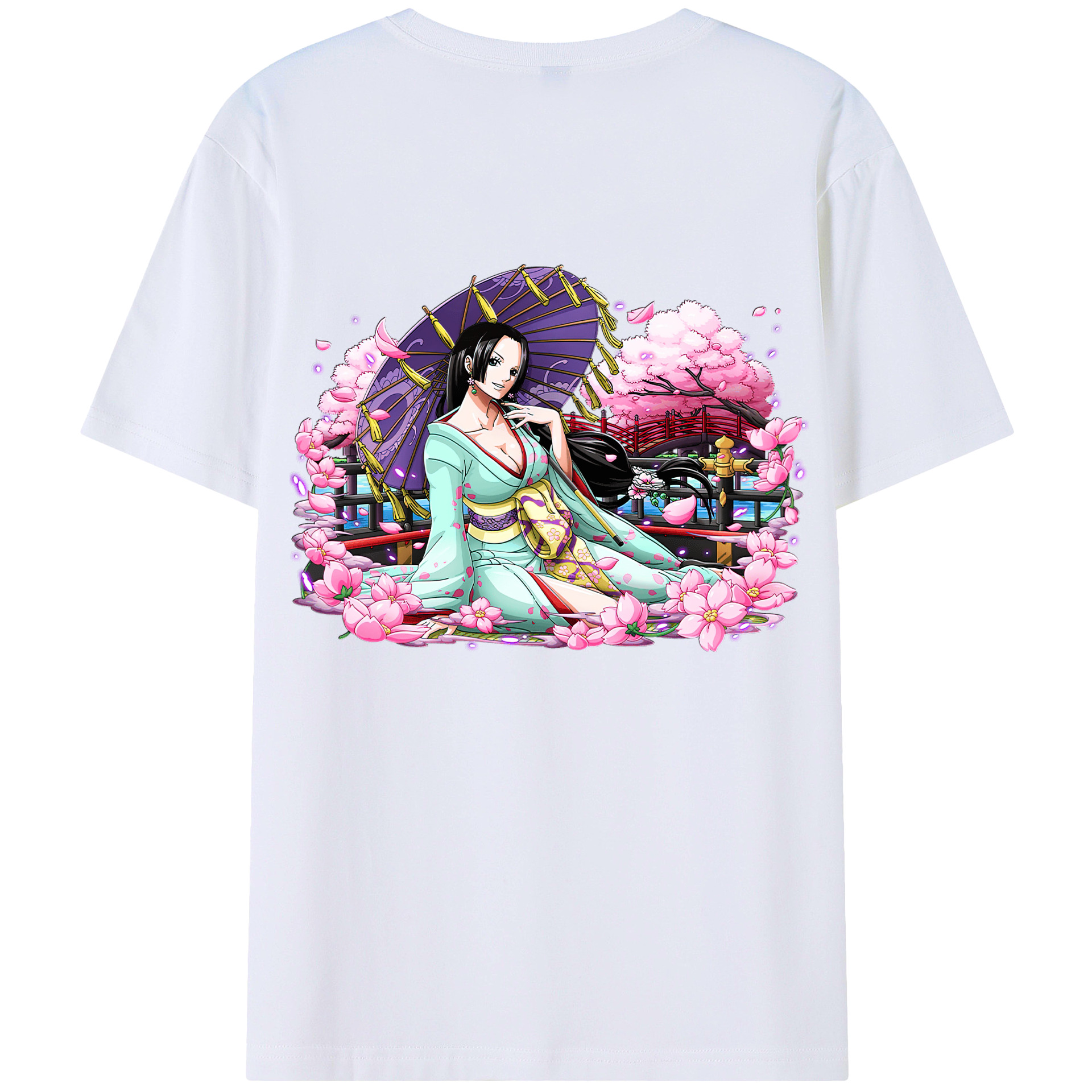 ワンピース ボア・ハンコック ONE PIECE Boa·Hancock レディース半袖Tシャツ(バックプリント)