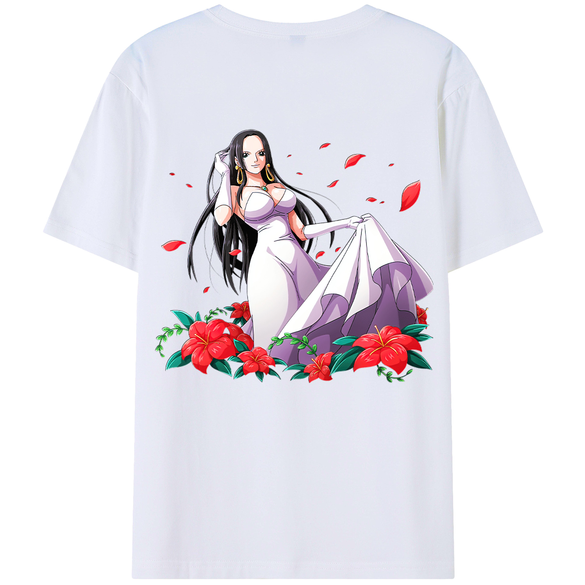 ワンピース ボア・ハンコック ONE PIECE Boa·Hancock レディース半袖Tシャツ(バックプリント)