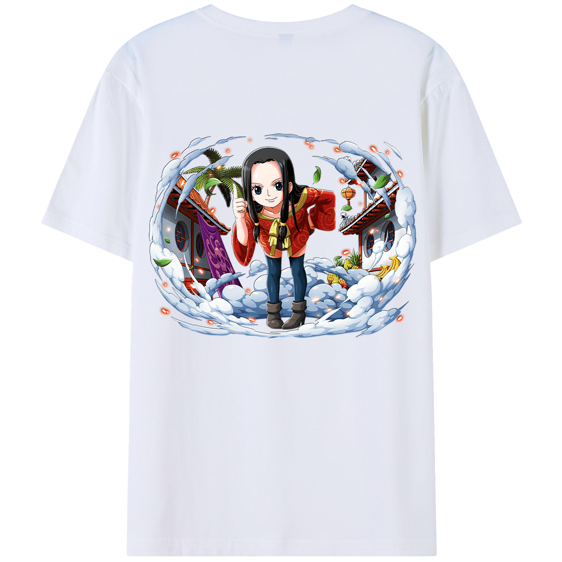 ワンピース ボア・ハンコック ONE PIECE Boa·Hancock レディース半袖Tシャツ(バックプリント)