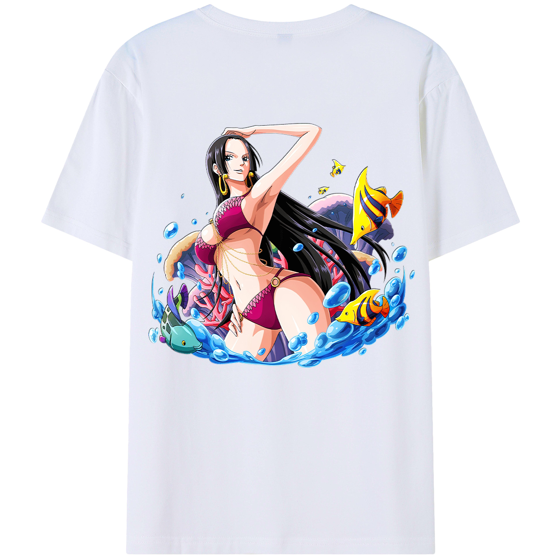 ワンピース ボア・ハンコック ONE PIECE Boa·Hancock レディース半袖Tシャツ(バックプリント)
