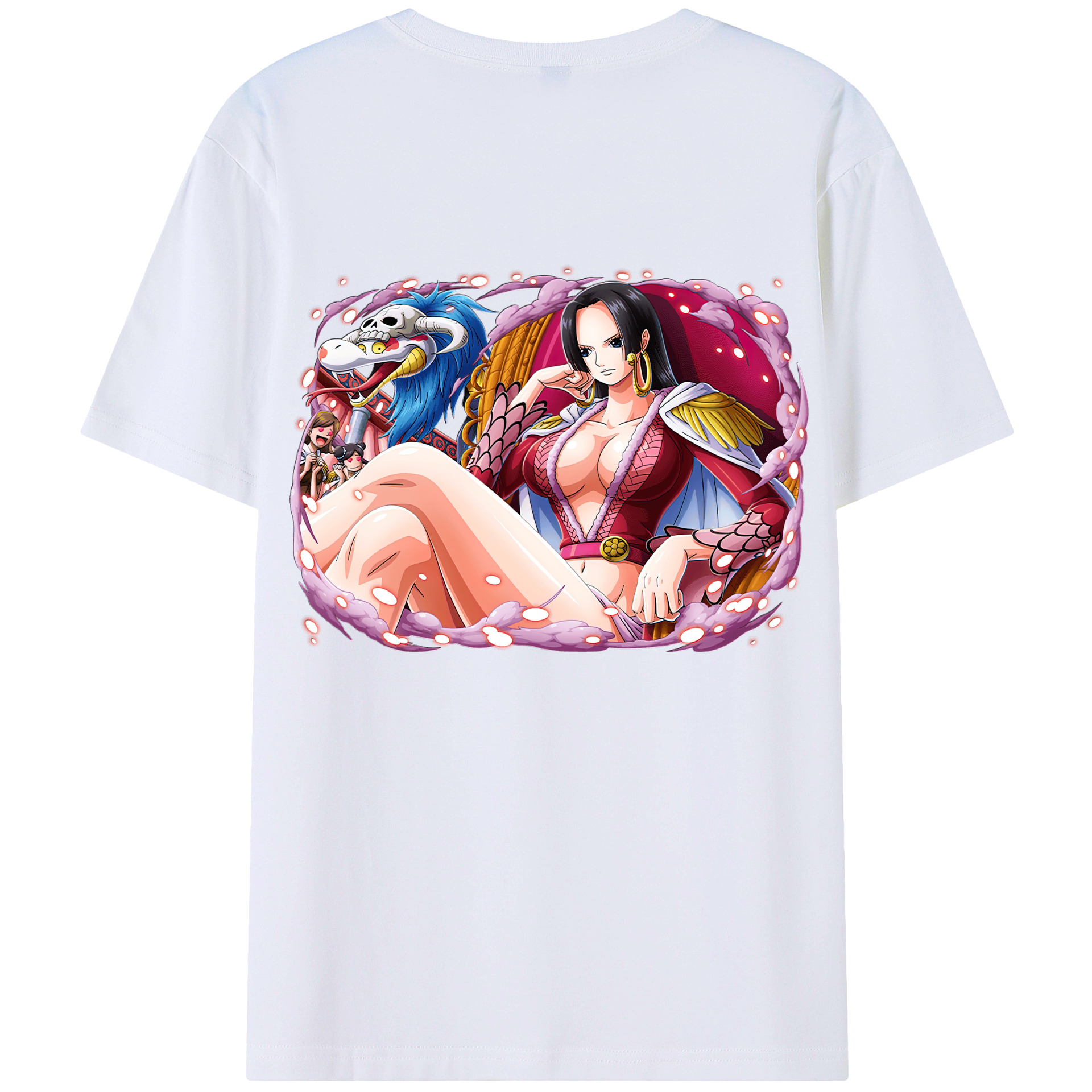 ワンピース ボア・ハンコック ONE PIECE Boa·Hancock レディース半袖Tシャツ(バックプリント)