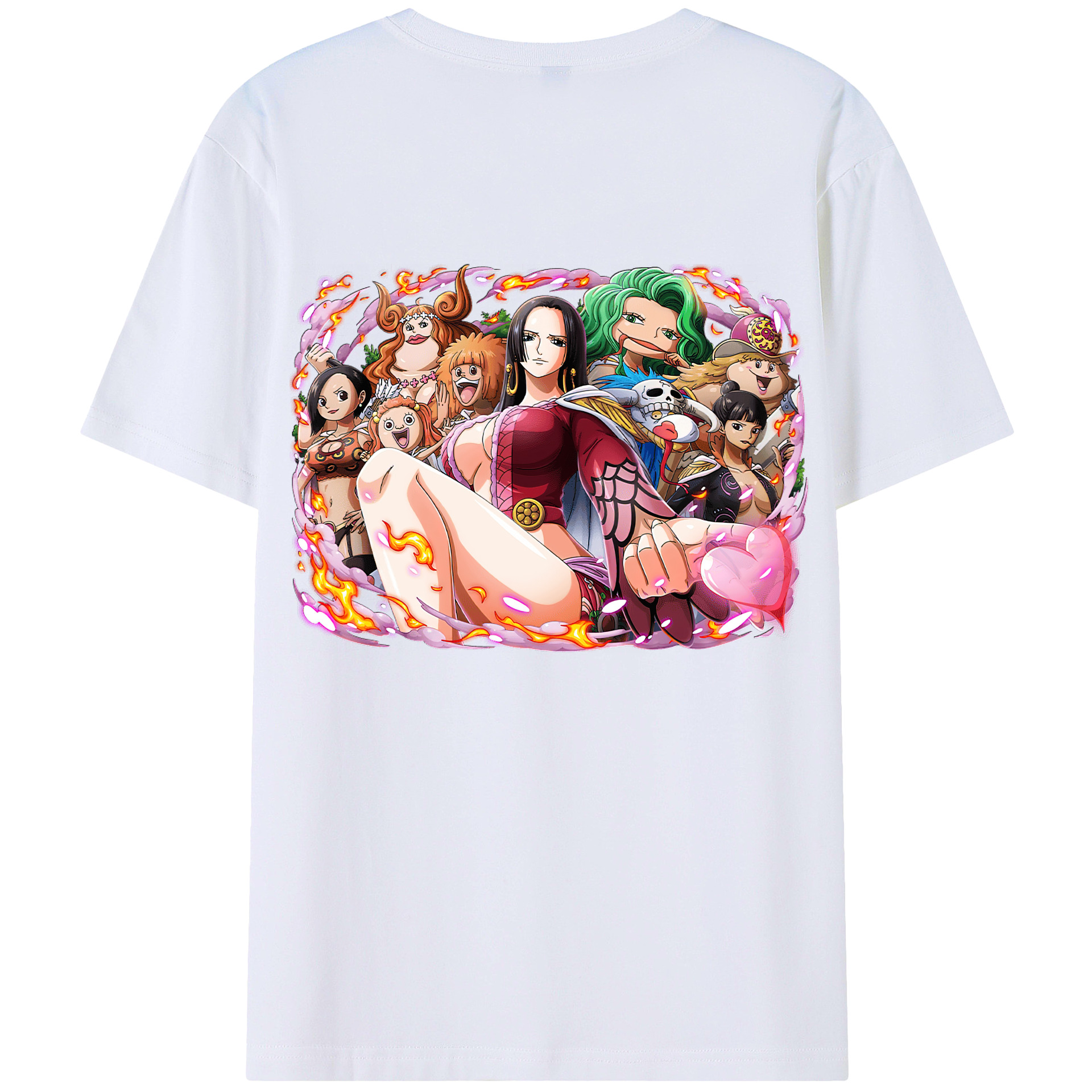ワンピース ボア・ハンコック ONE PIECE Boa·Hancock レディース半袖Tシャツ(バックプリント)