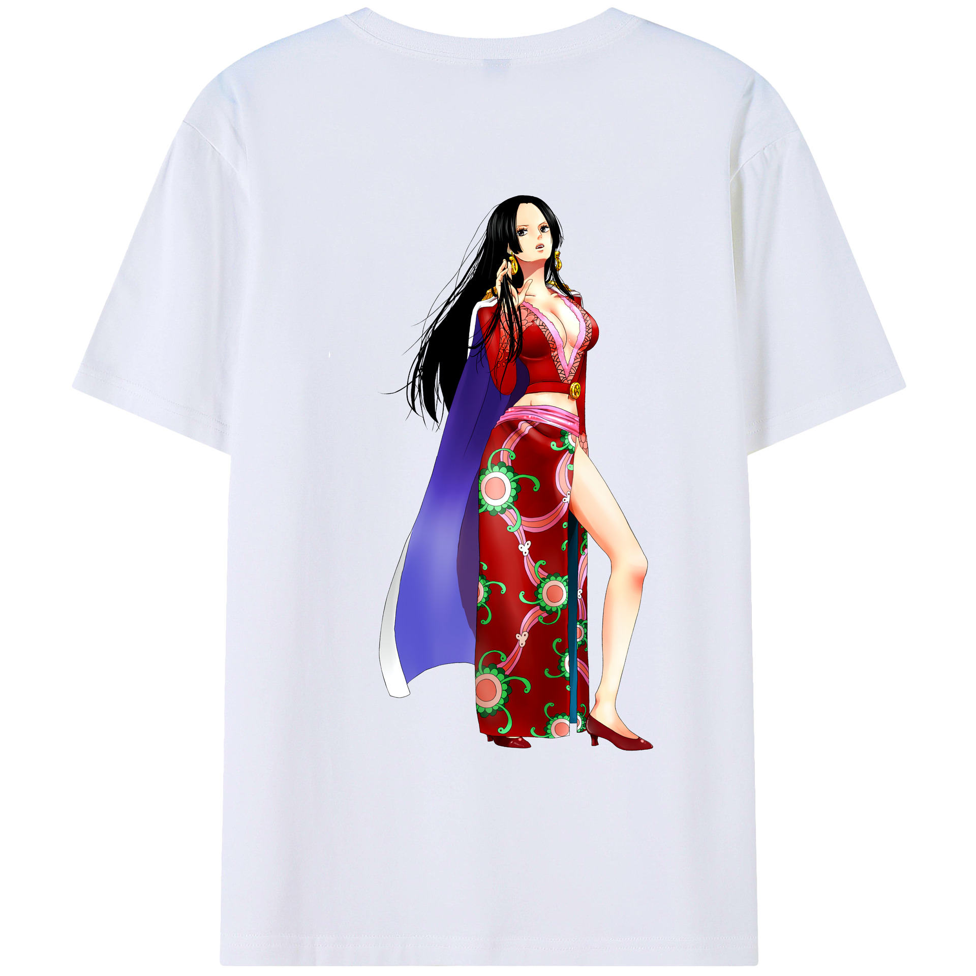 ワンピース ボア・ハンコック ONE PIECE Boa·Hancock レディース半袖Tシャツ(バックプリント)