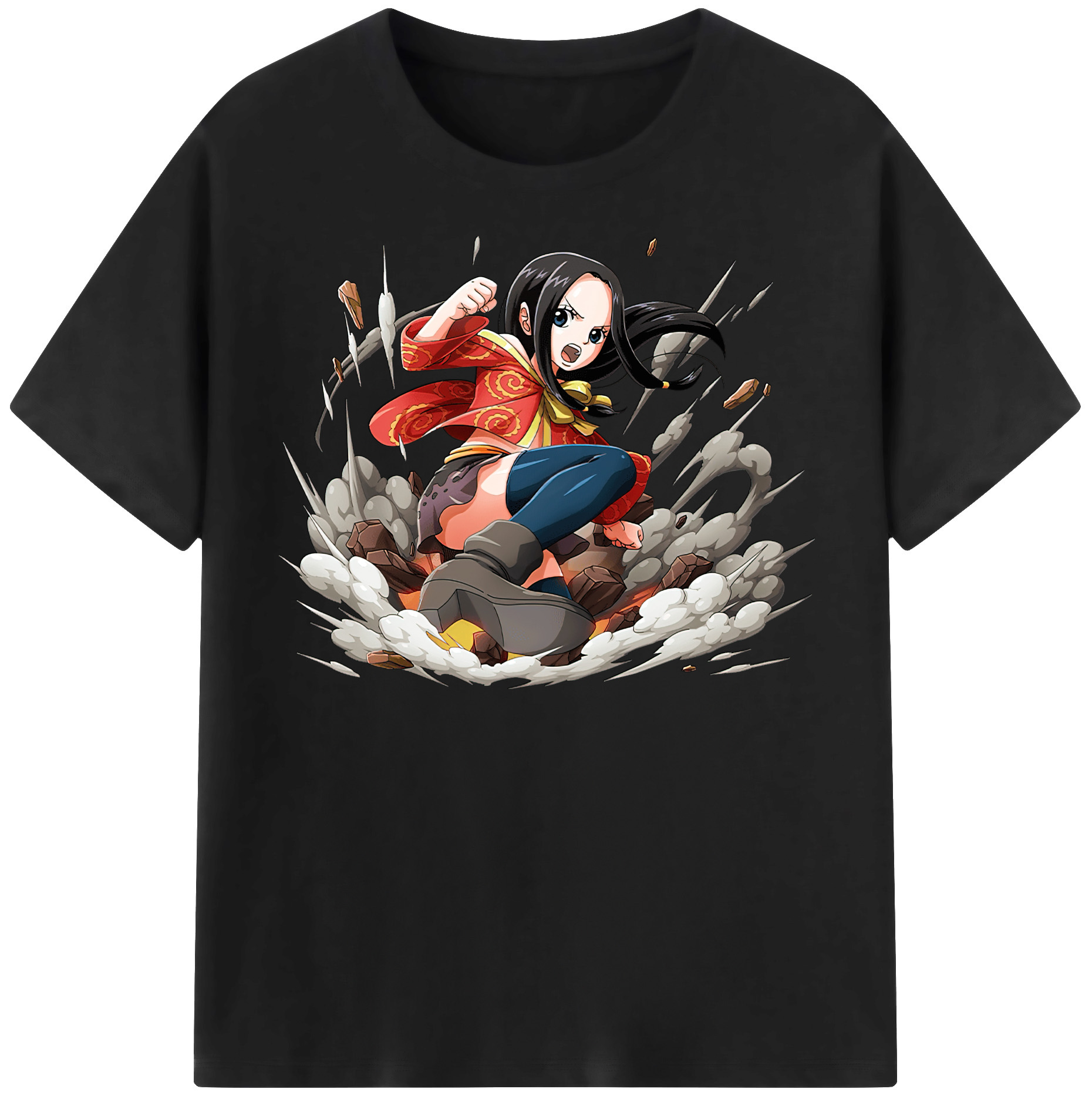 ワンピース ボア・ハンコック ONE PIECE Boa·Hancock レディースカジュアルプリントTシャツ（綿100％）