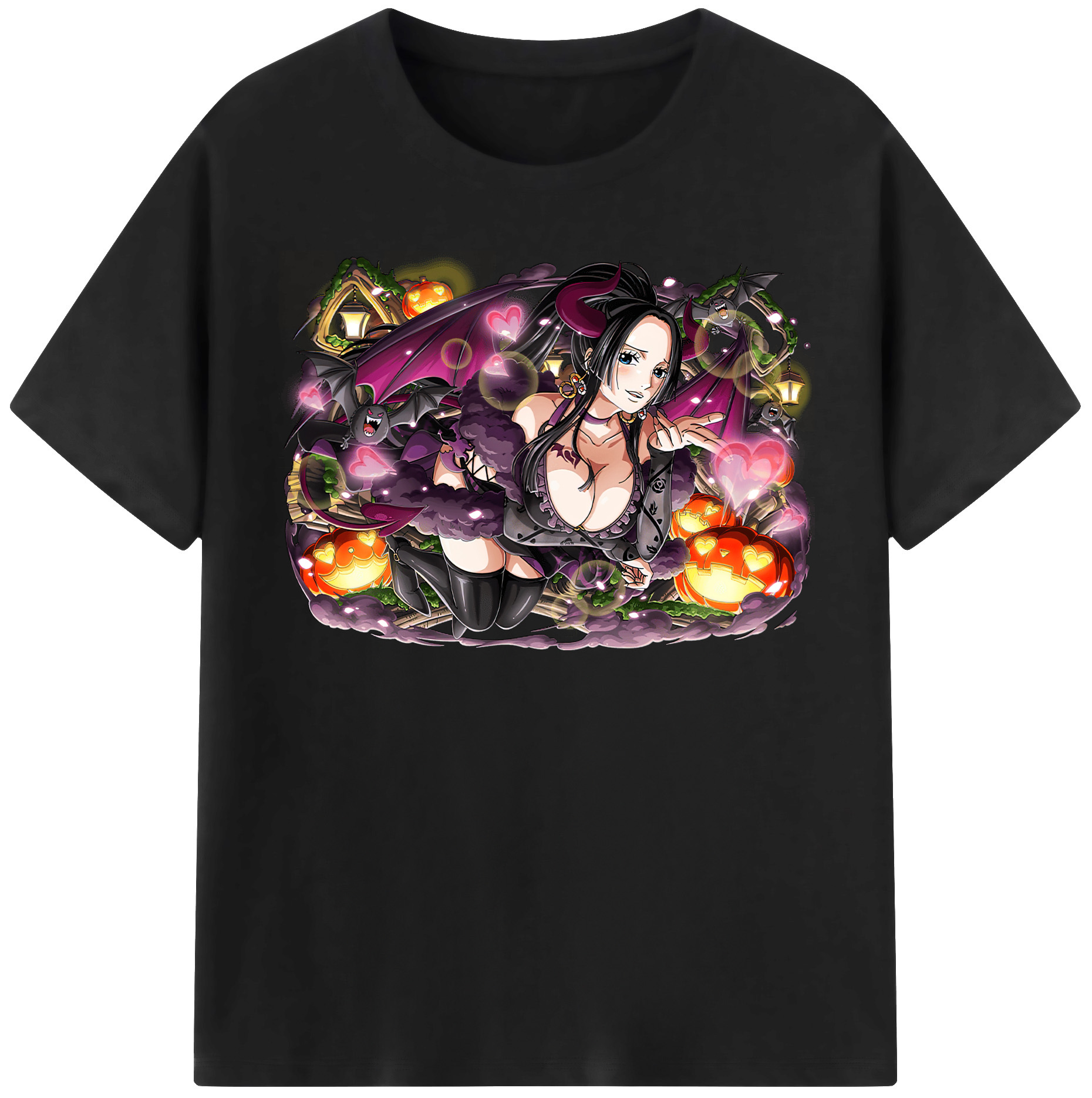 ワンピース ボア・ハンコック ONE PIECE Boa·Hancock レディースカジュアルプリントTシャツ（綿100％）