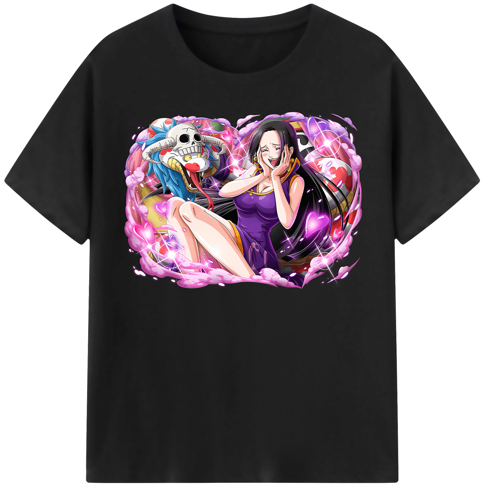ワンピース ボア・ハンコック ONE PIECE Boa·Hancock レディースカジュアルプリントTシャツ（綿100％）