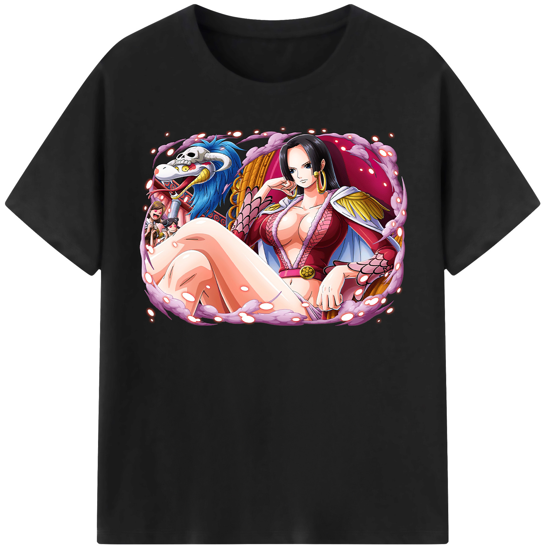 ワンピース ボア・ハンコック ONE PIECE Boa·Hancock レディースカジュアルプリントTシャツ（綿100％）