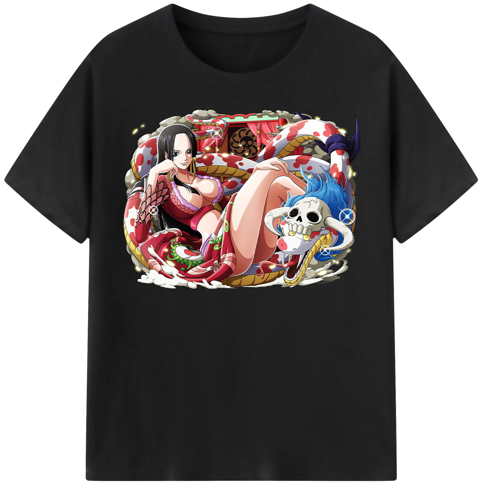 ワンピース ボア・ハンコック ONE PIECE Boa·Hancock レディースカジュアルプリントTシャツ（綿100％）