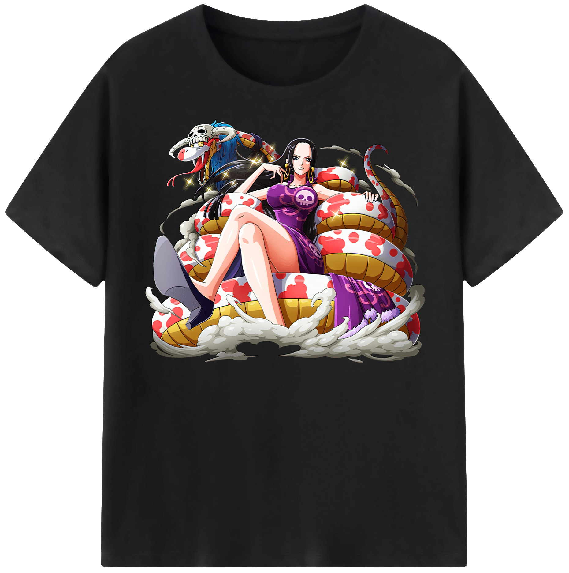 ワンピース ボア・ハンコック ONE PIECE Boa·Hancock レディースカジュアルプリントTシャツ（綿100％）