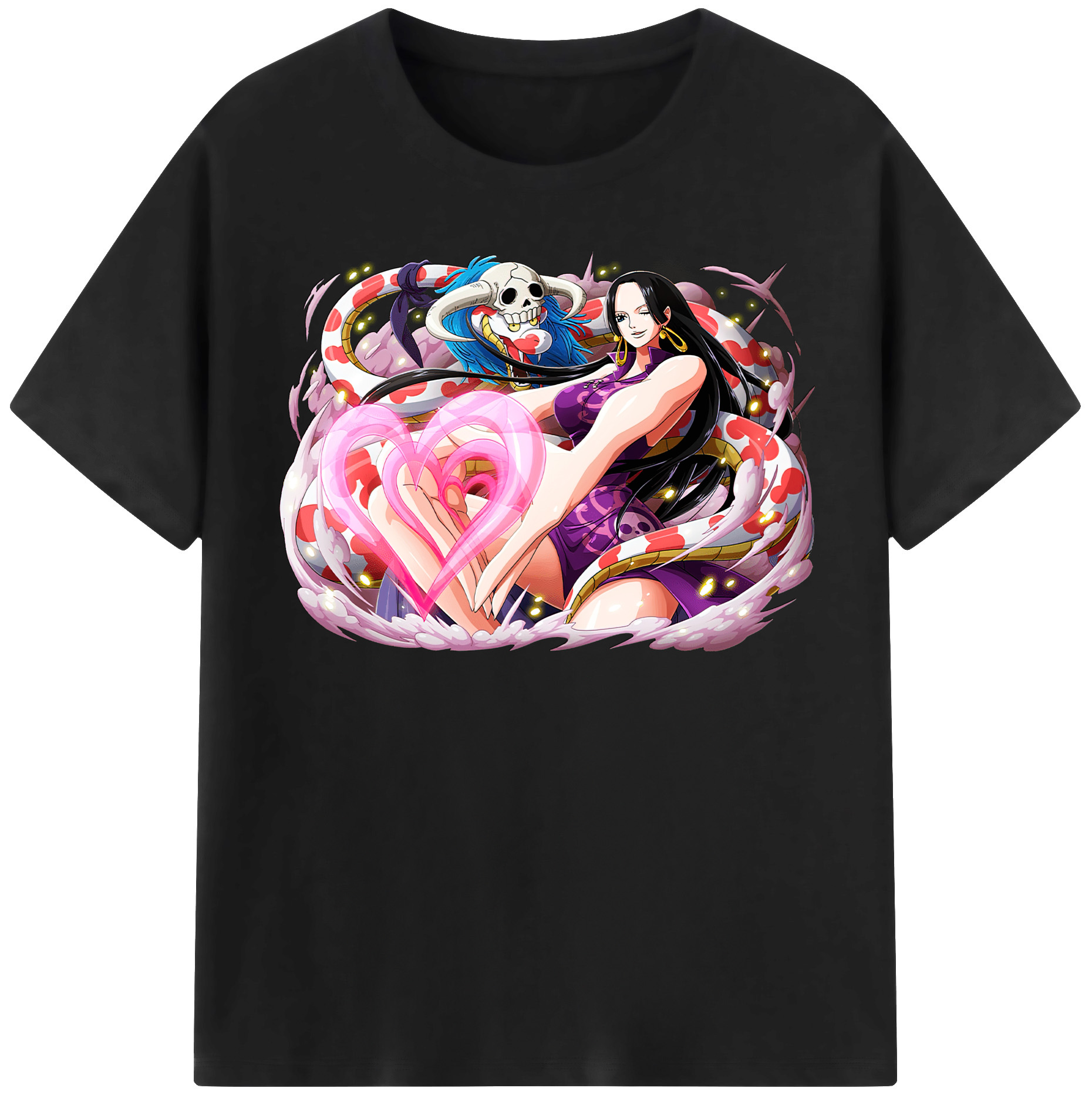 ワンピース ボア・ハンコック ONE PIECE Boa·Hancock レディースカジュアルプリントTシャツ（綿100％）