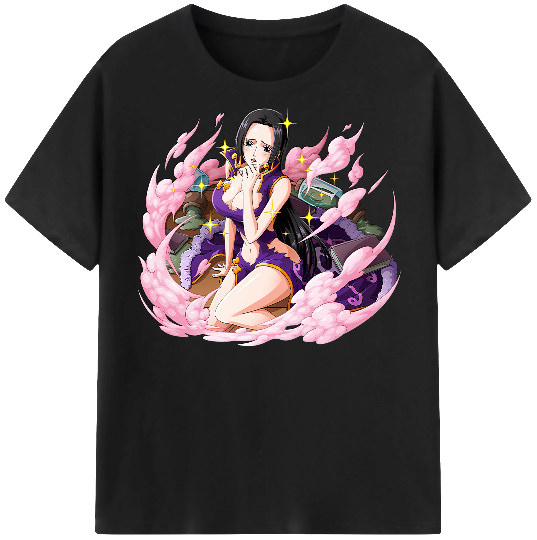 ワンピース ボア・ハンコック ONE PIECE Boa·Hancock レディースカジュアルプリントTシャツ（綿100％）