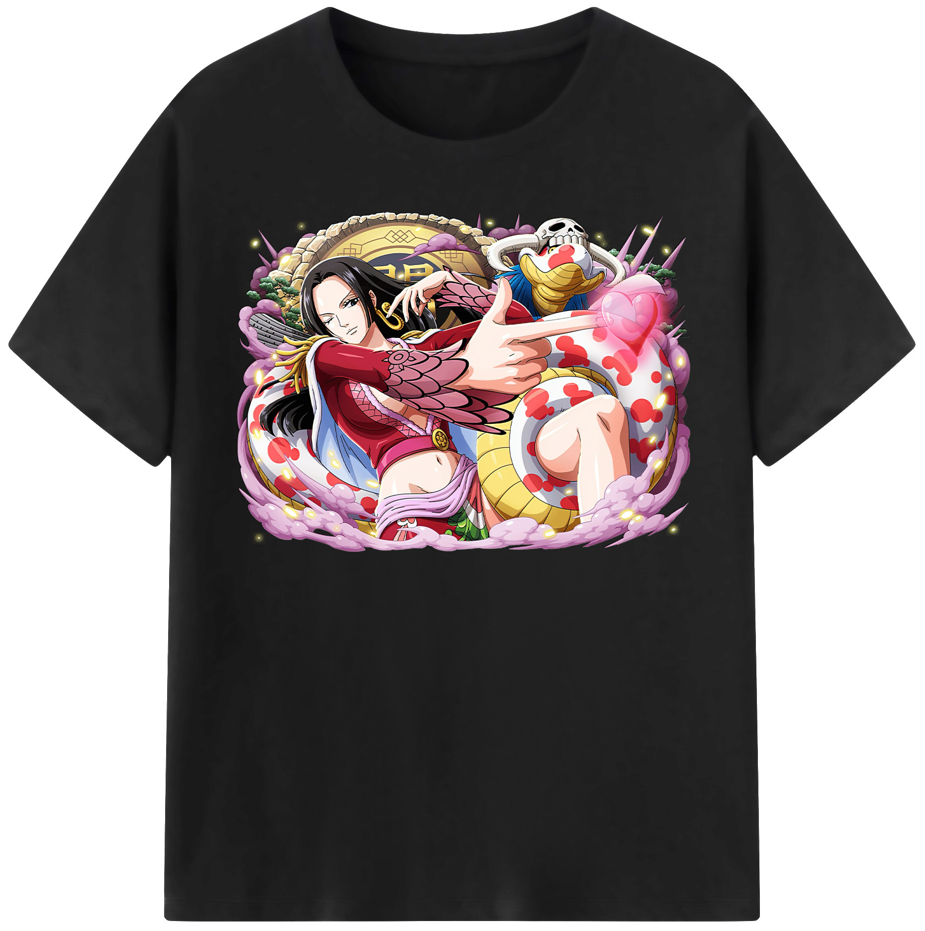 ワンピース ボア・ハンコック ONE PIECE Boa·Hancock レディースカジュアルプリントTシャツ（綿100％）