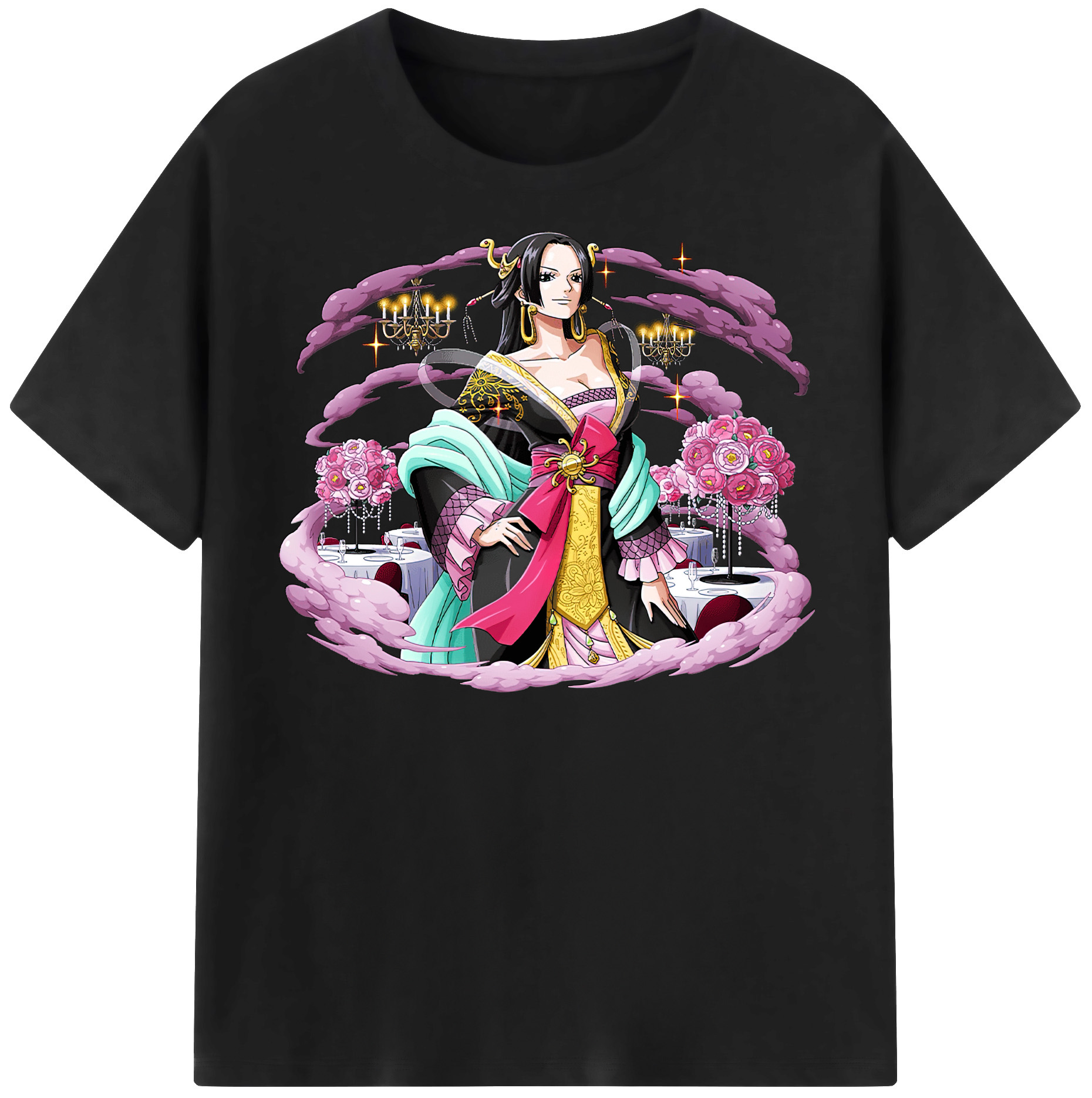 ワンピース ボア・ハンコック ONE PIECE Boa·Hancock レディースカジュアルプリントTシャツ（綿100％）