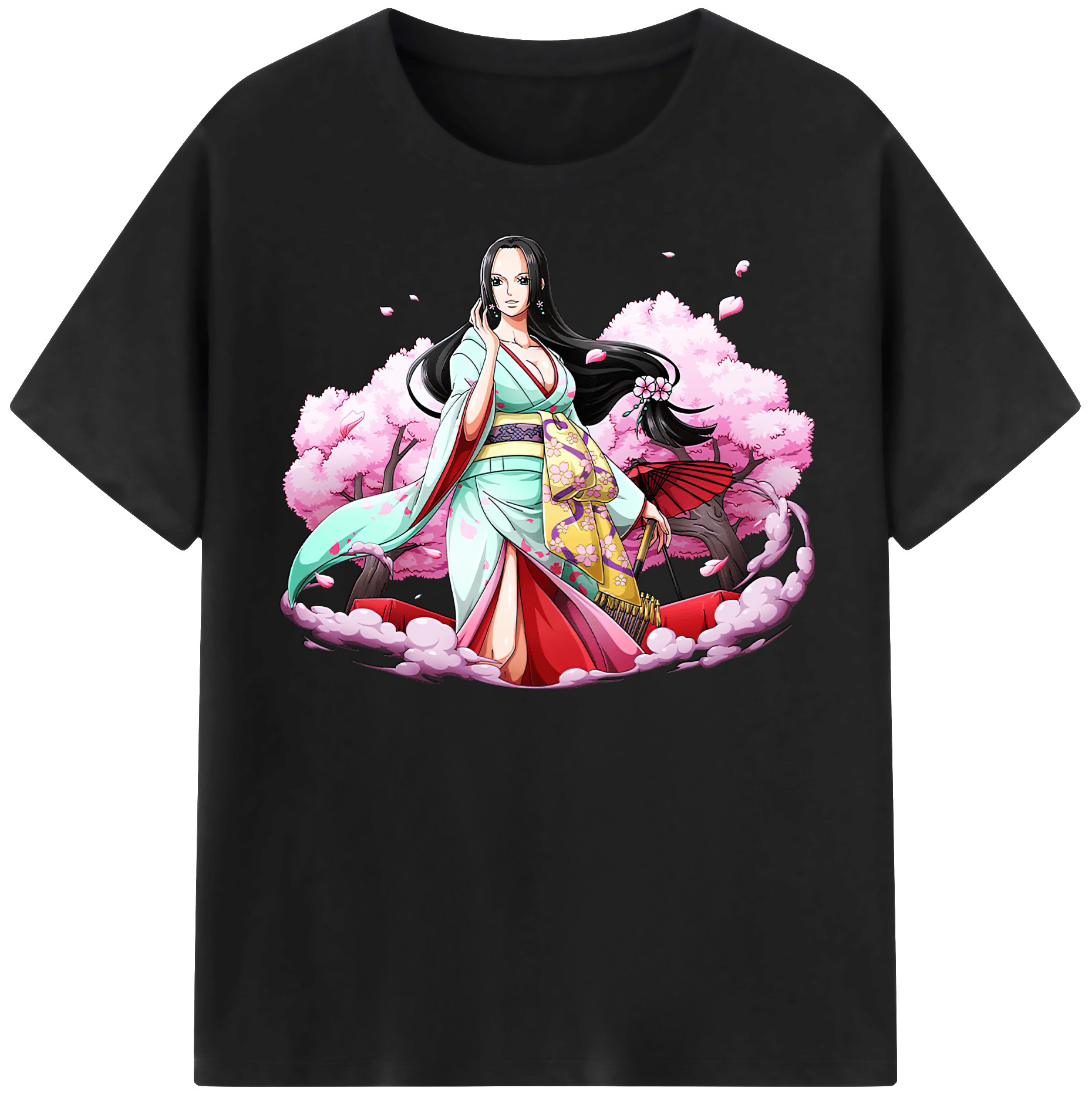 ワンピース ボア・ハンコック ONE PIECE Boa·Hancock レディースカジュアルプリントTシャツ（綿100％）