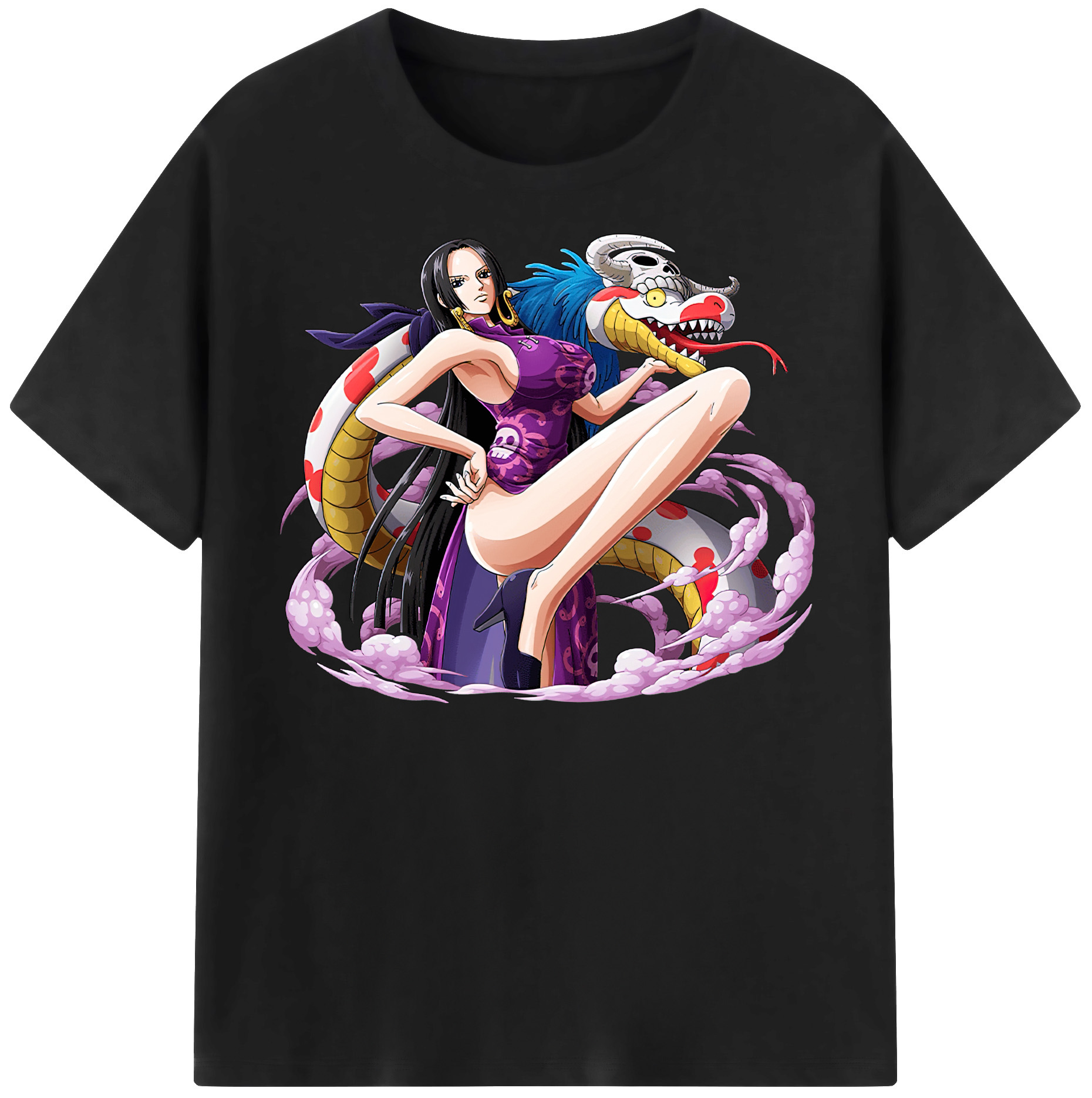 ワンピース ボア・ハンコック ONE PIECE Boa·Hancock レディースカジュアルプリントTシャツ（綿100％）