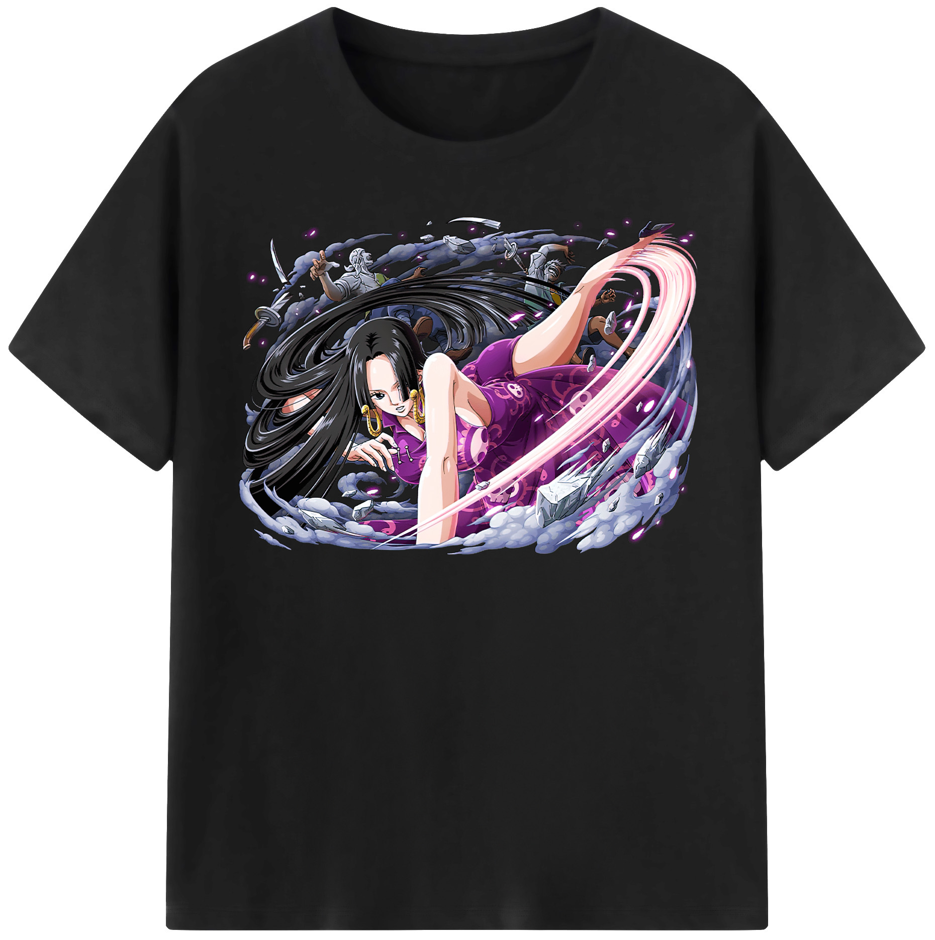 ワンピース ボア・ハンコック ONE PIECE Boa·Hancock レディースカジュアルプリントTシャツ（綿100％）