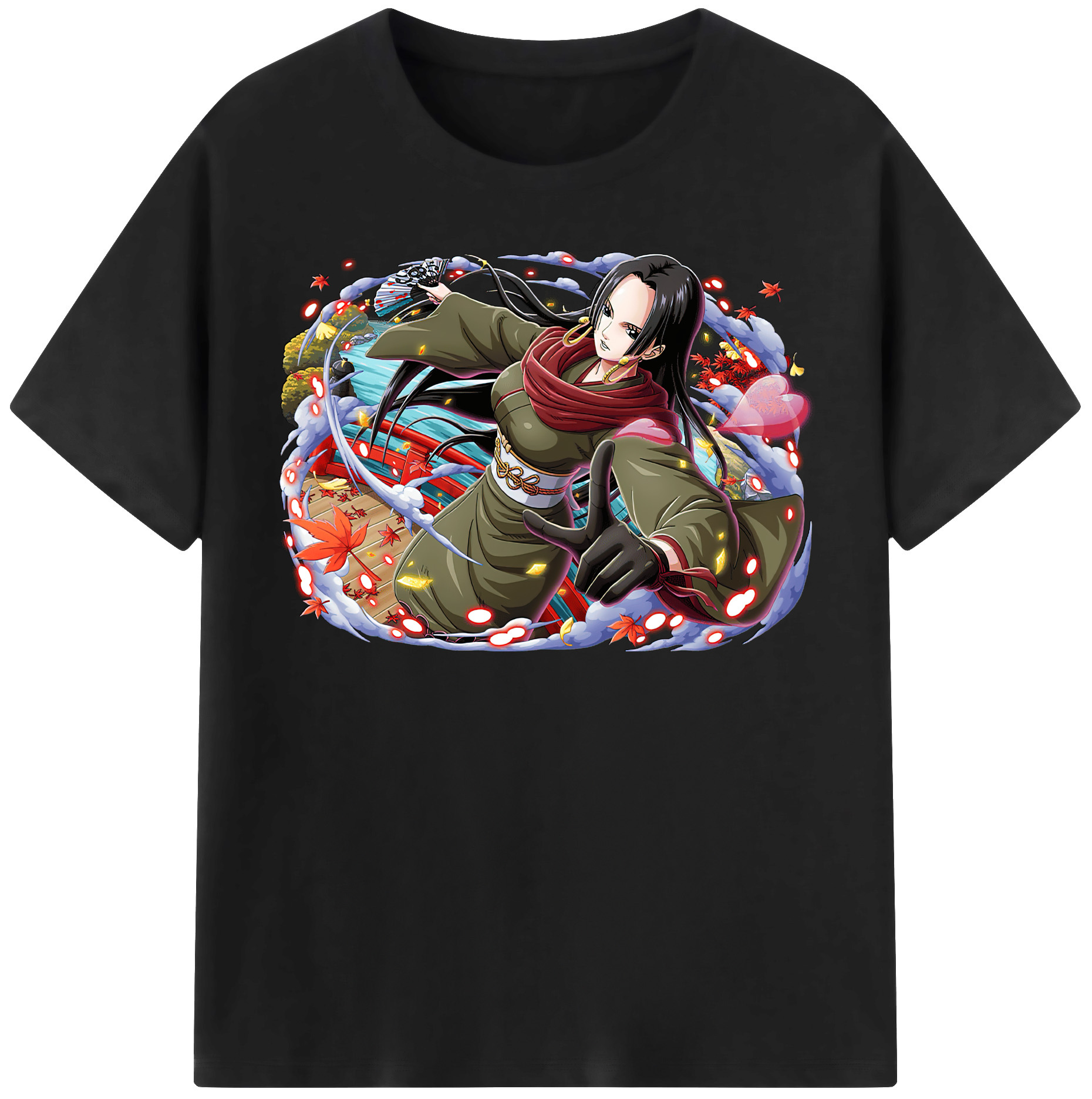 ワンピース ボア・ハンコック ONE PIECE Boa·Hancock レディースカジュアルプリントTシャツ（綿100％）