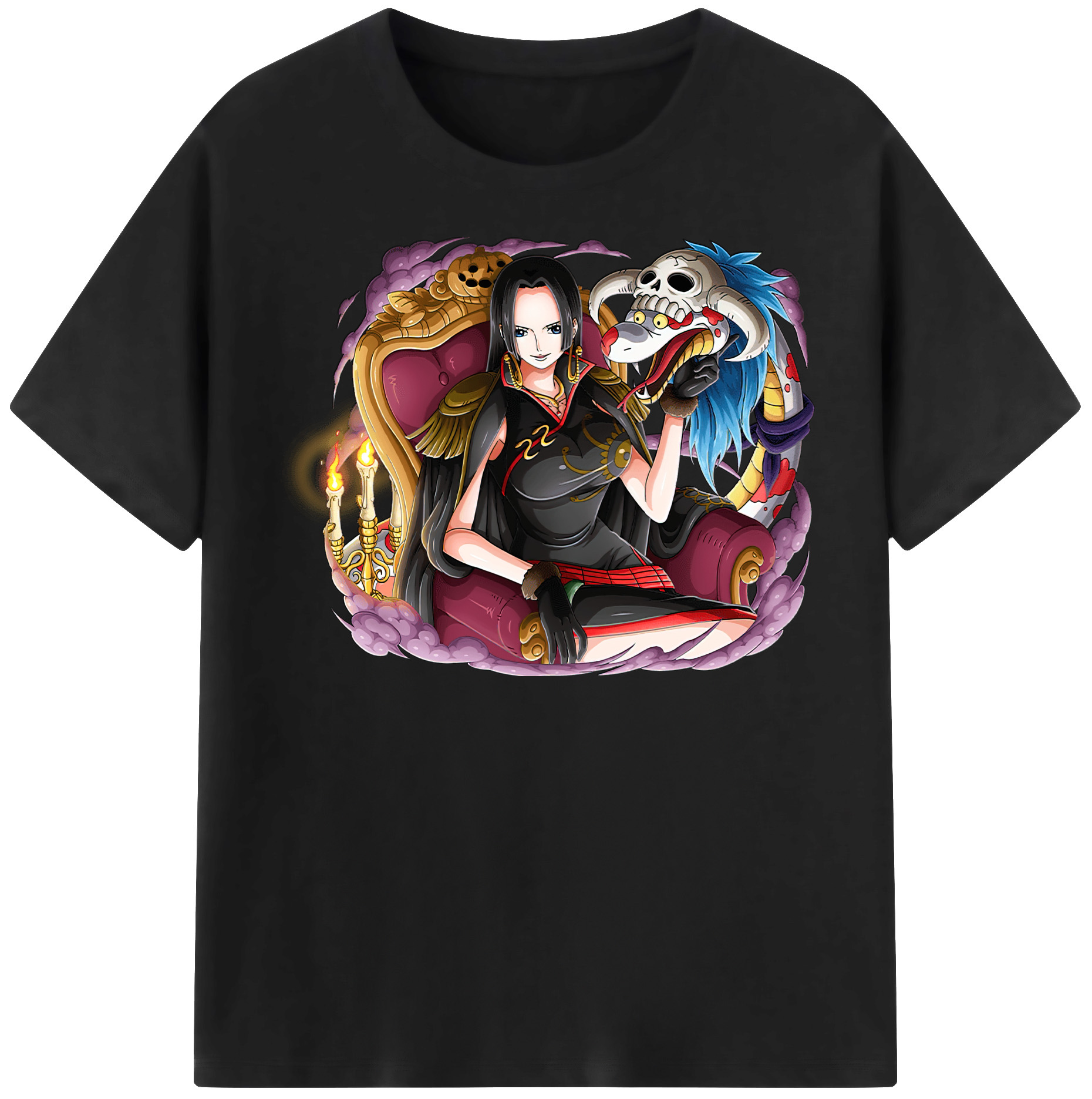 ワンピース ボア・ハンコック ONE PIECE Boa·Hancock レディースカジュアルプリントTシャツ（綿100％）