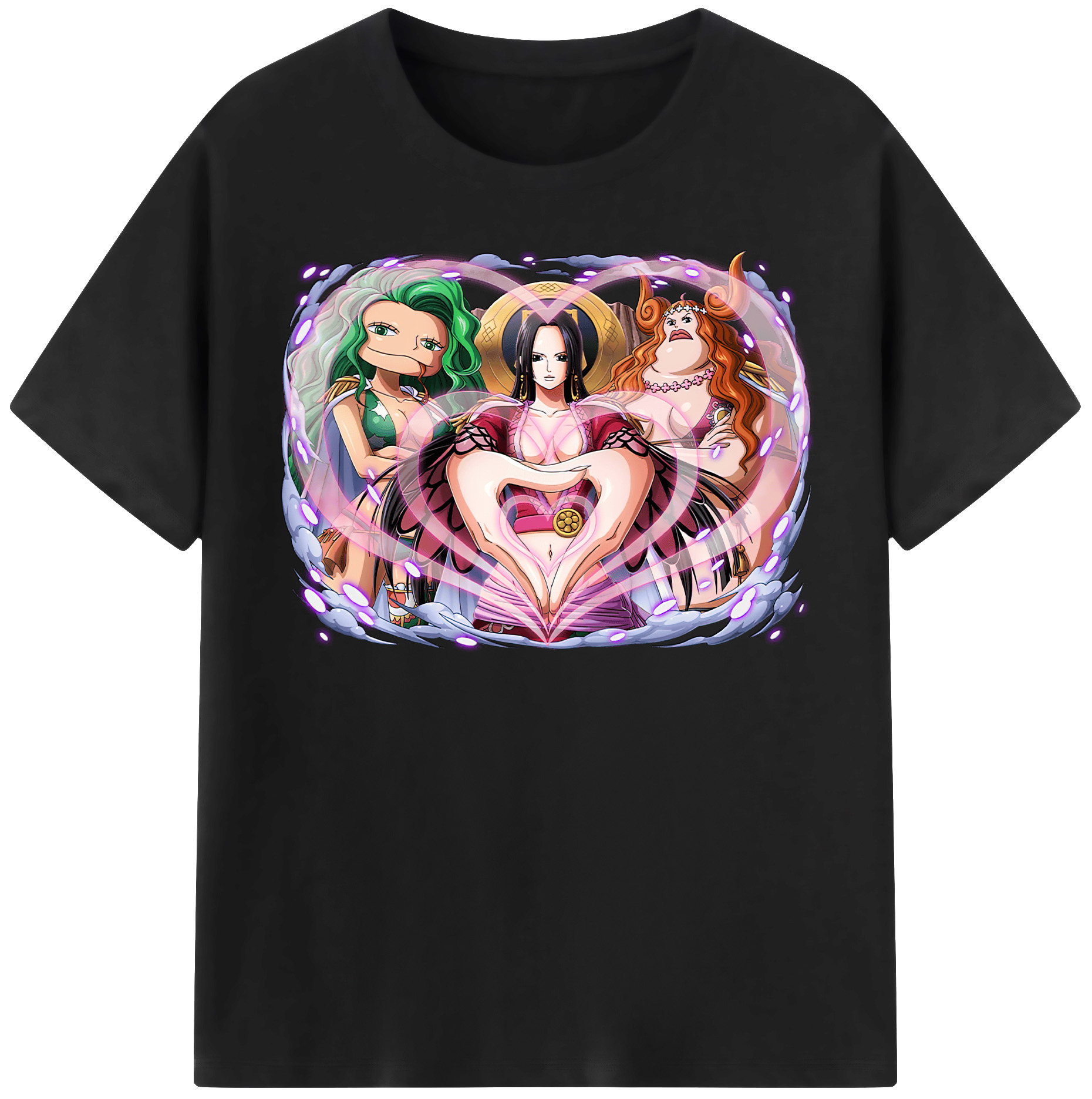 ワンピース ボア・ハンコック ONE PIECE Boa·Hancock レディースカジュアルプリントTシャツ（綿100％）