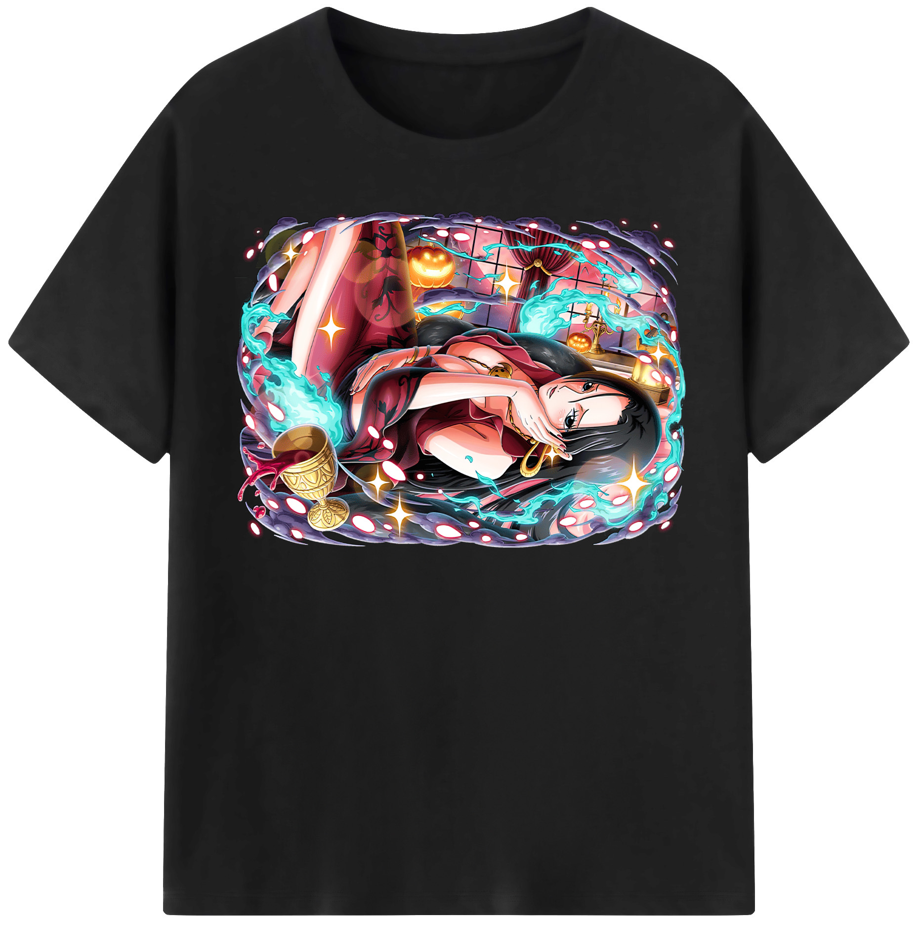 ワンピース ボア・ハンコック ONE PIECE Boa·Hancock レディースカジュアルプリントTシャツ（綿100％）