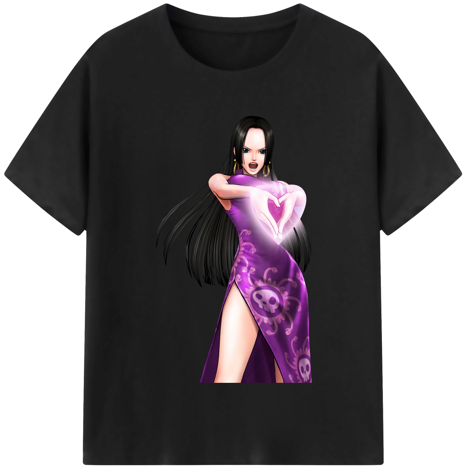 ワンピース ボア・ハンコック ONE PIECE Boa·Hancock レディースカジュアルプリントTシャツ（綿100％）