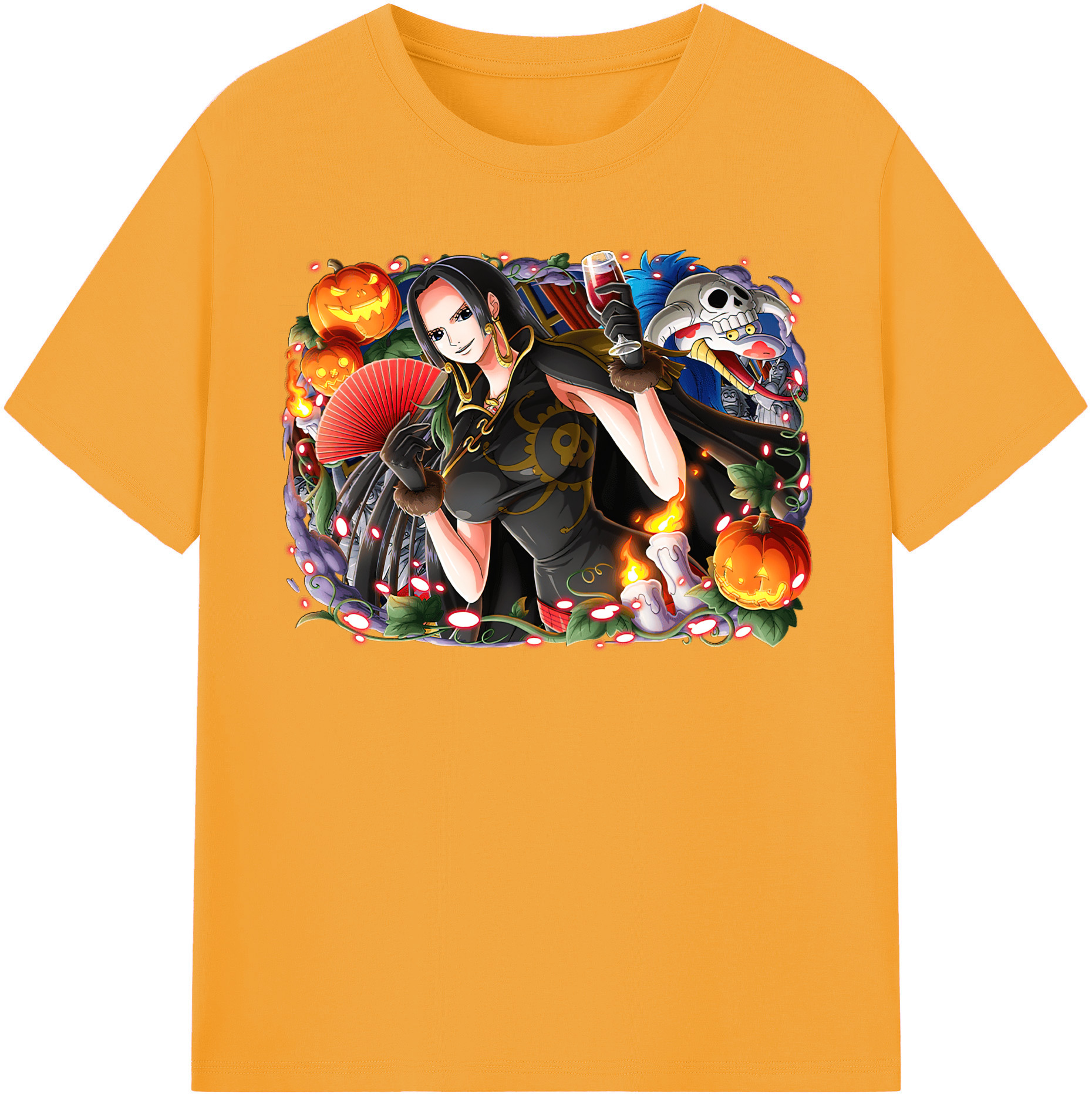 ワンピース ボア・ハンコック ONE PIECE Boa·Hancock レディースカジュアルプリントTシャツ（綿100％）