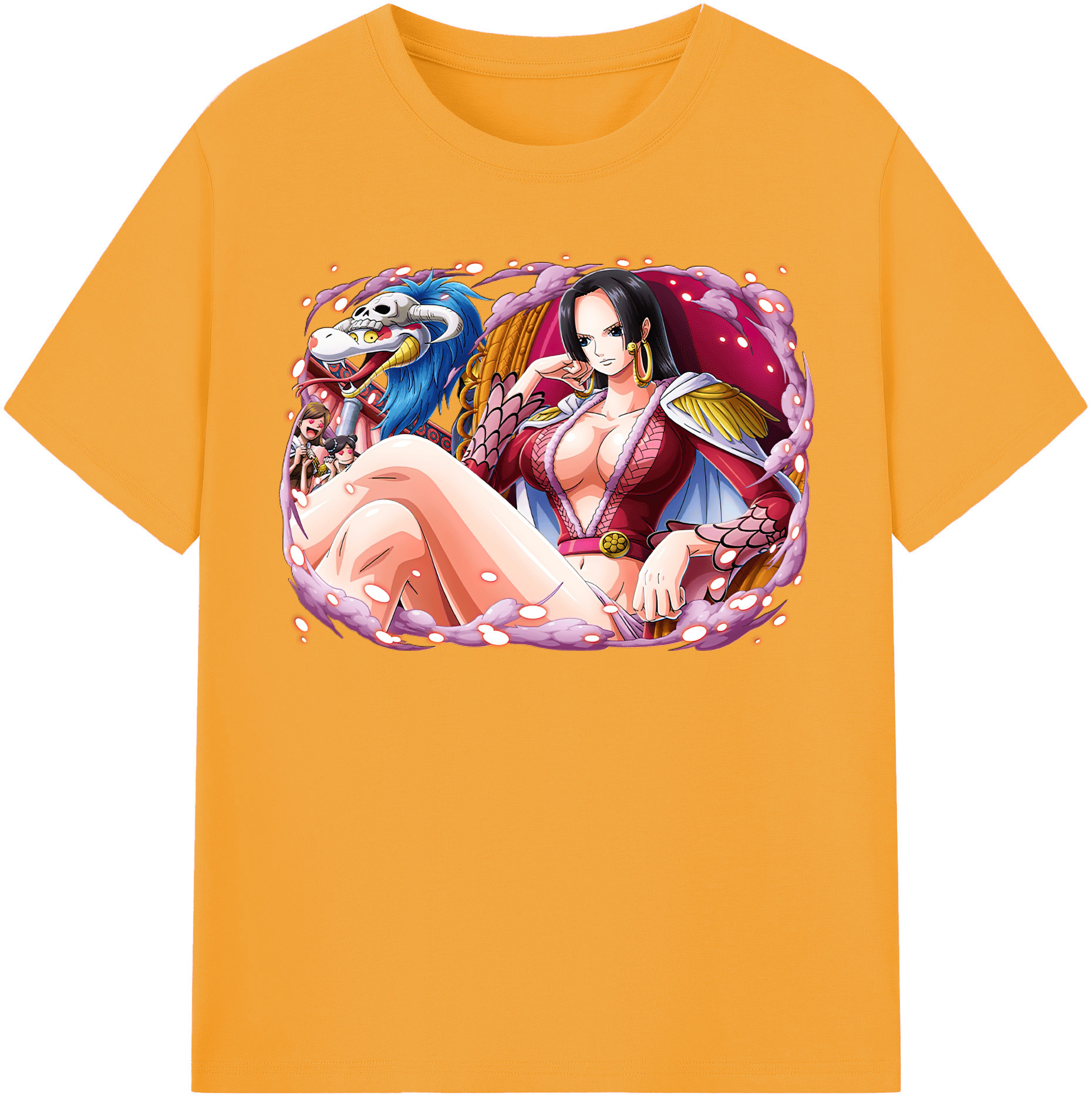 ワンピース ボア・ハンコック ONE PIECE Boa·Hancock レディースカジュアルプリントTシャツ（綿100％）