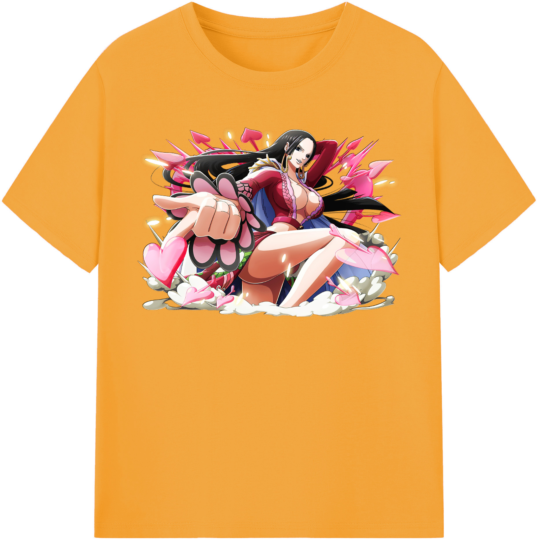 ワンピース ボア・ハンコック ONE PIECE Boa·Hancock レディースカジュアルプリントTシャツ（綿100％）