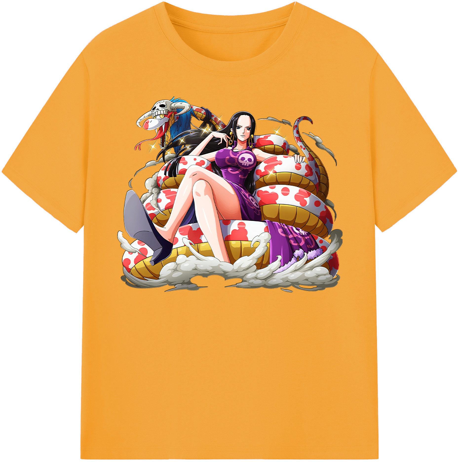 ワンピース ボア・ハンコック ONE PIECE Boa·Hancock レディースカジュアルプリントTシャツ（綿100％）