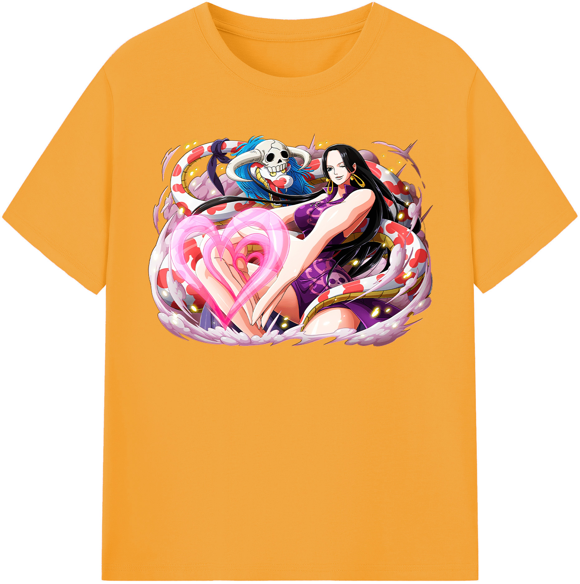 ワンピース ボア・ハンコック ONE PIECE Boa·Hancock レディースカジュアルプリントTシャツ（綿100％）