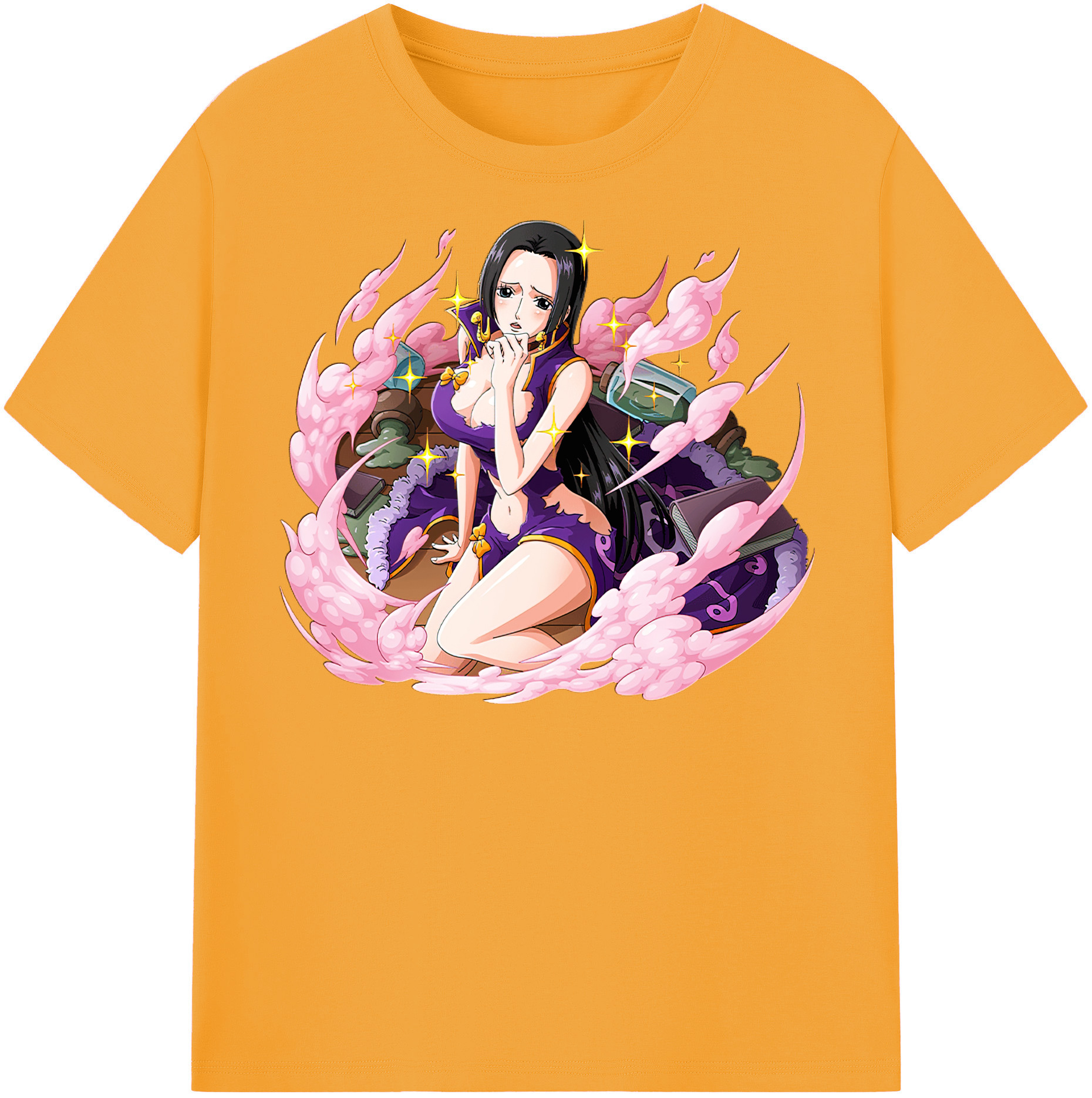 ワンピース ボア・ハンコック ONE PIECE Boa·Hancock レディースカジュアルプリントTシャツ（綿100％）