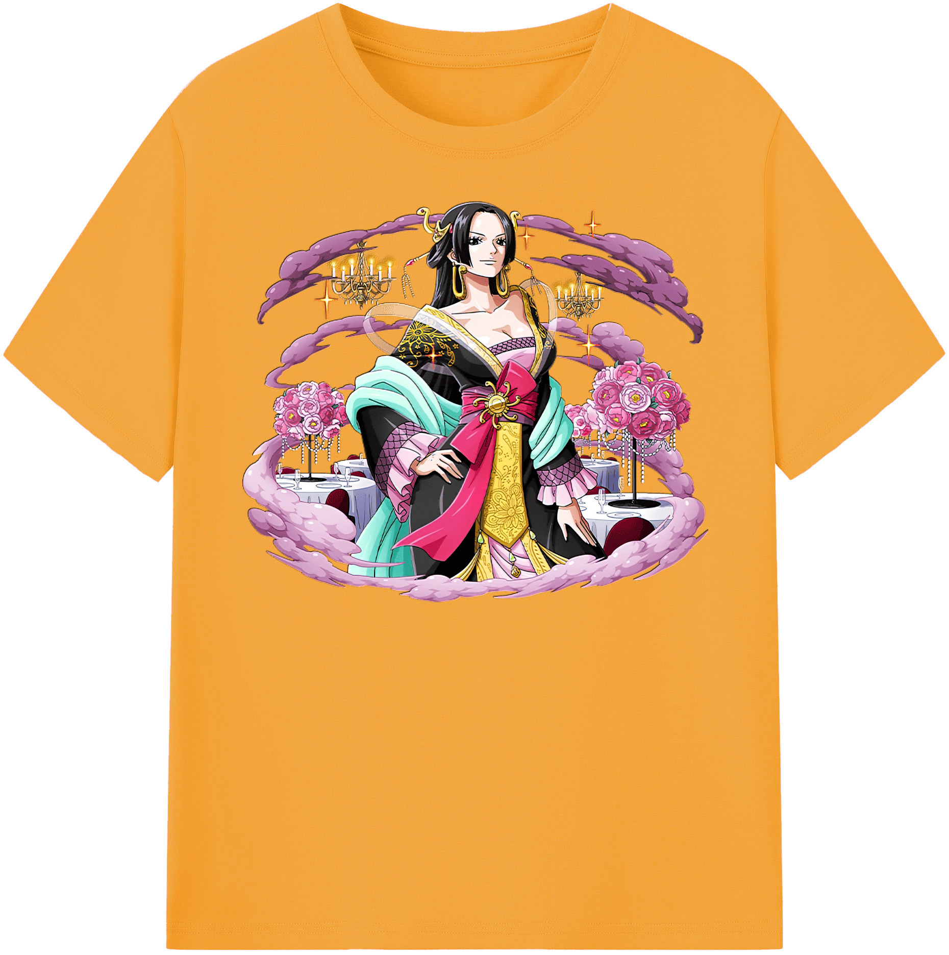 ワンピース ボア・ハンコック ONE PIECE Boa·Hancock レディースカジュアルプリントTシャツ（綿100％）