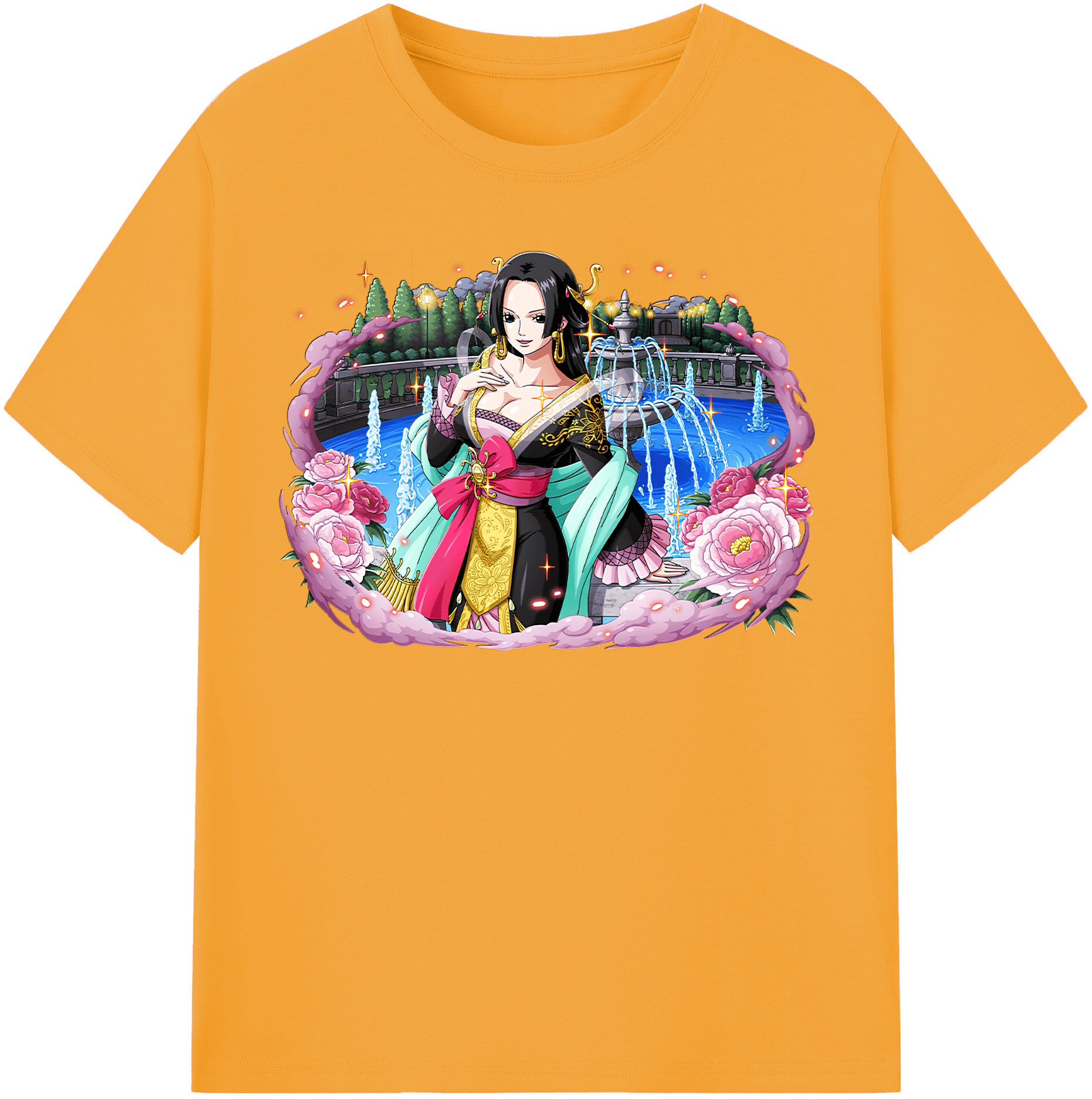 ワンピース ボア・ハンコック ONE PIECE Boa·Hancock レディースカジュアルプリントTシャツ（綿100％）